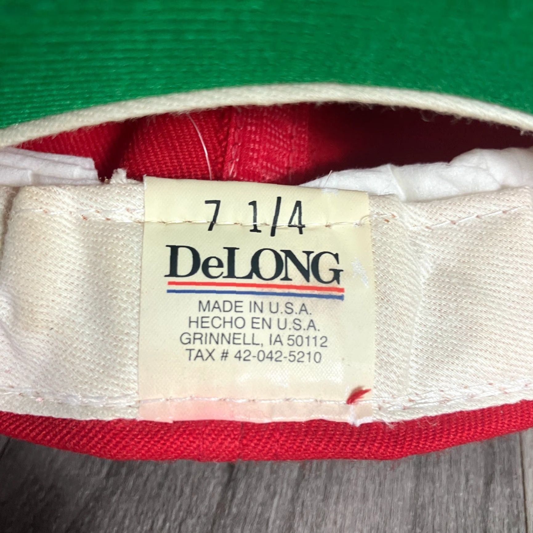 Vintage Vtg Ferris State University Bulldogs Hat Cap Red Fitted Size 7 1/4 Size ONE SIZE - 5 Thumbnail