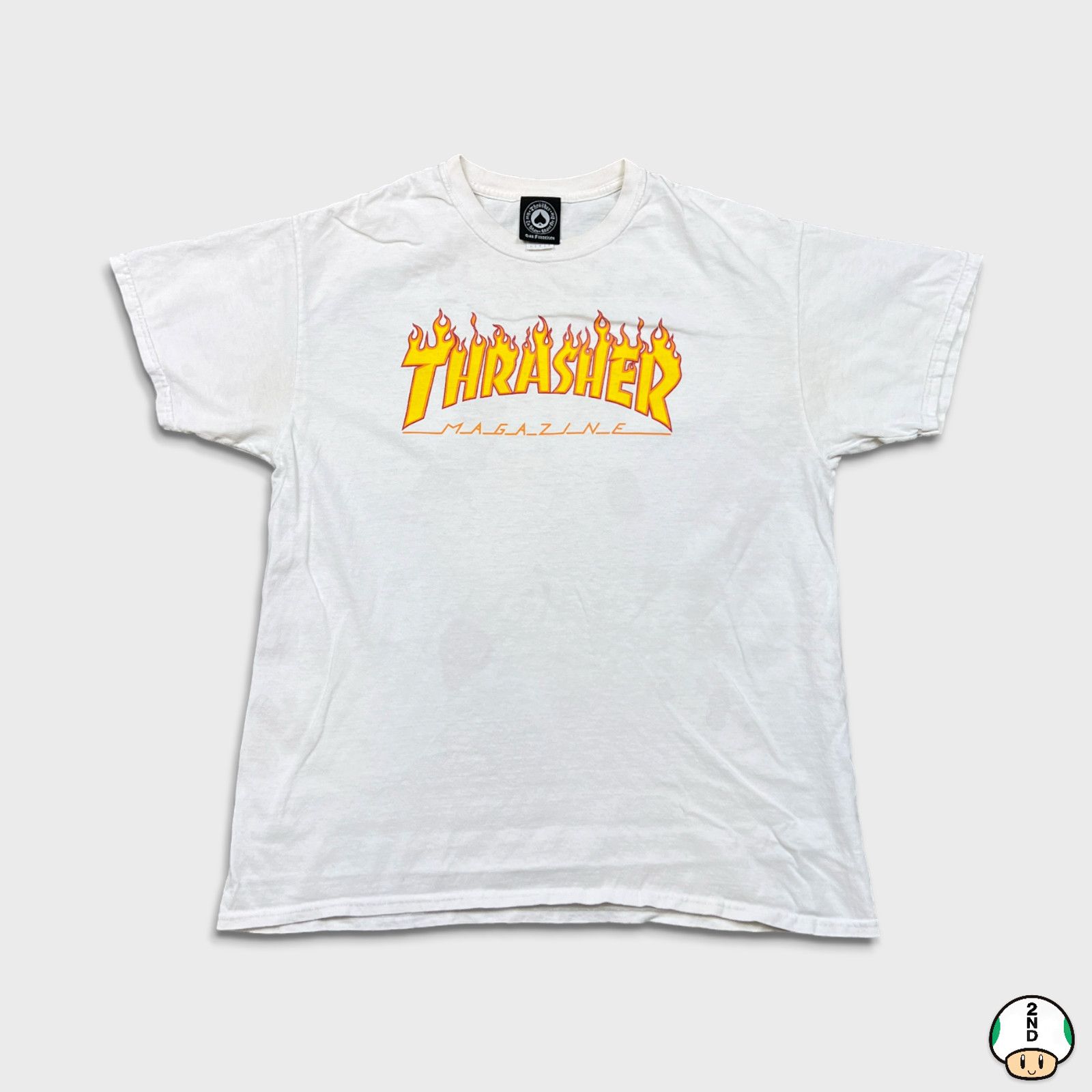 Thrasher × Vintage Thrasher Magazine T Shirt Skateboard Flame Spell Out Tee Size US L / EU 52-54 / 3 - 1 Thumbnail