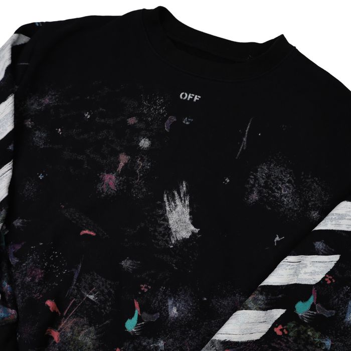 Off white galaxy discount crewneck