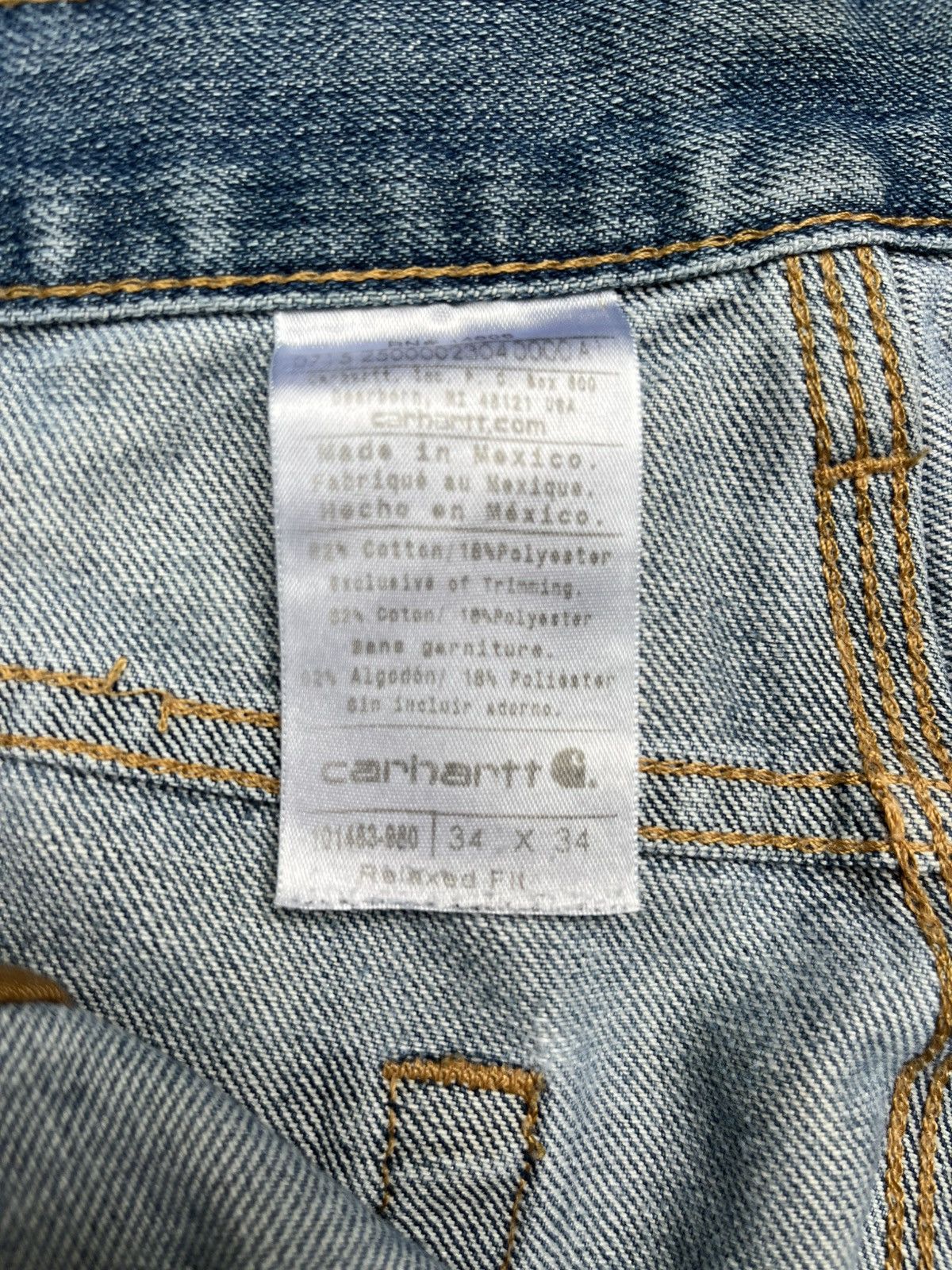 Carhartt Distressed Carhartt Workwear Denim Size US 34 / EU 50 - 5 Thumbnail