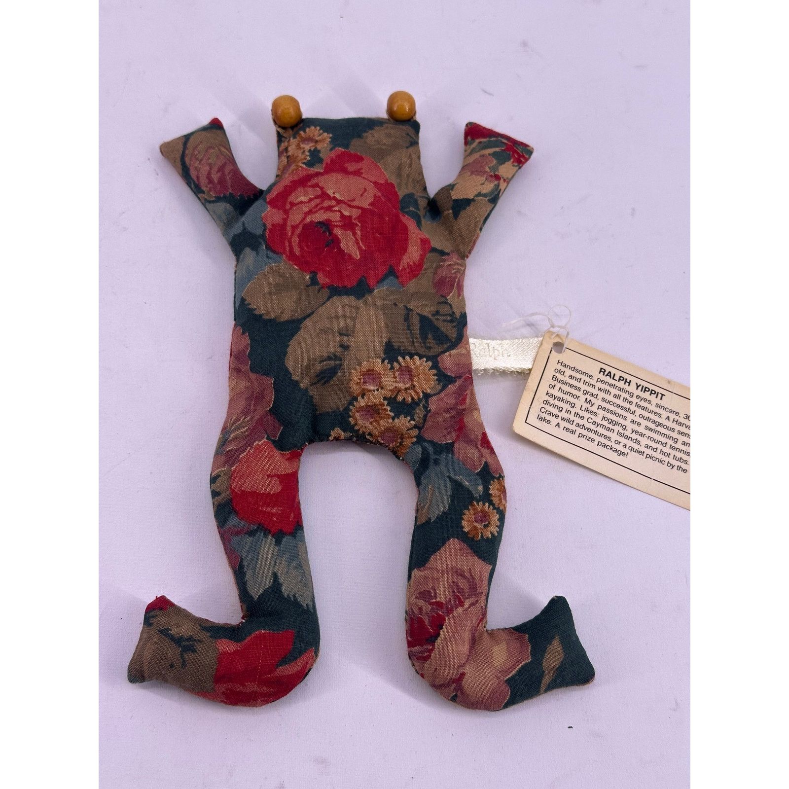 & Other Stories Vintage Ralph Yippet Bean Bag Pink Floral Frog Size ONE SIZE - 3 Thumbnail