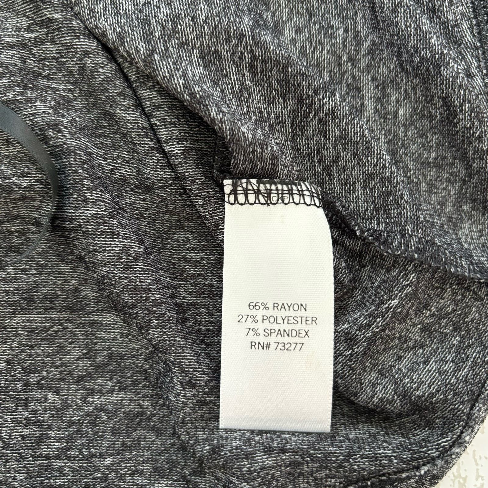 Apt. 9 Apt. 9 Black Marled Sleeveless Shirt Size 0X NWT Size XL / US 12-14 / IT 48-50 - 6 Thumbnail