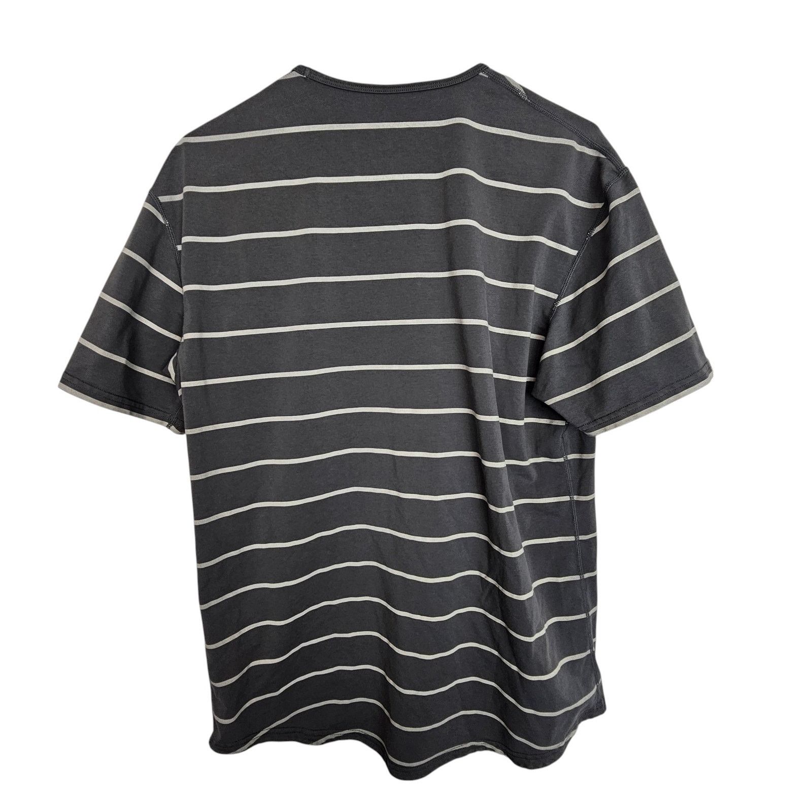 BYLT Premium Basics BYLT Mens Striped Drop Cut SS Lux Athletic Shirt L Stretch Size US L / EU 52-54 / 3 - 6 Thumbnail