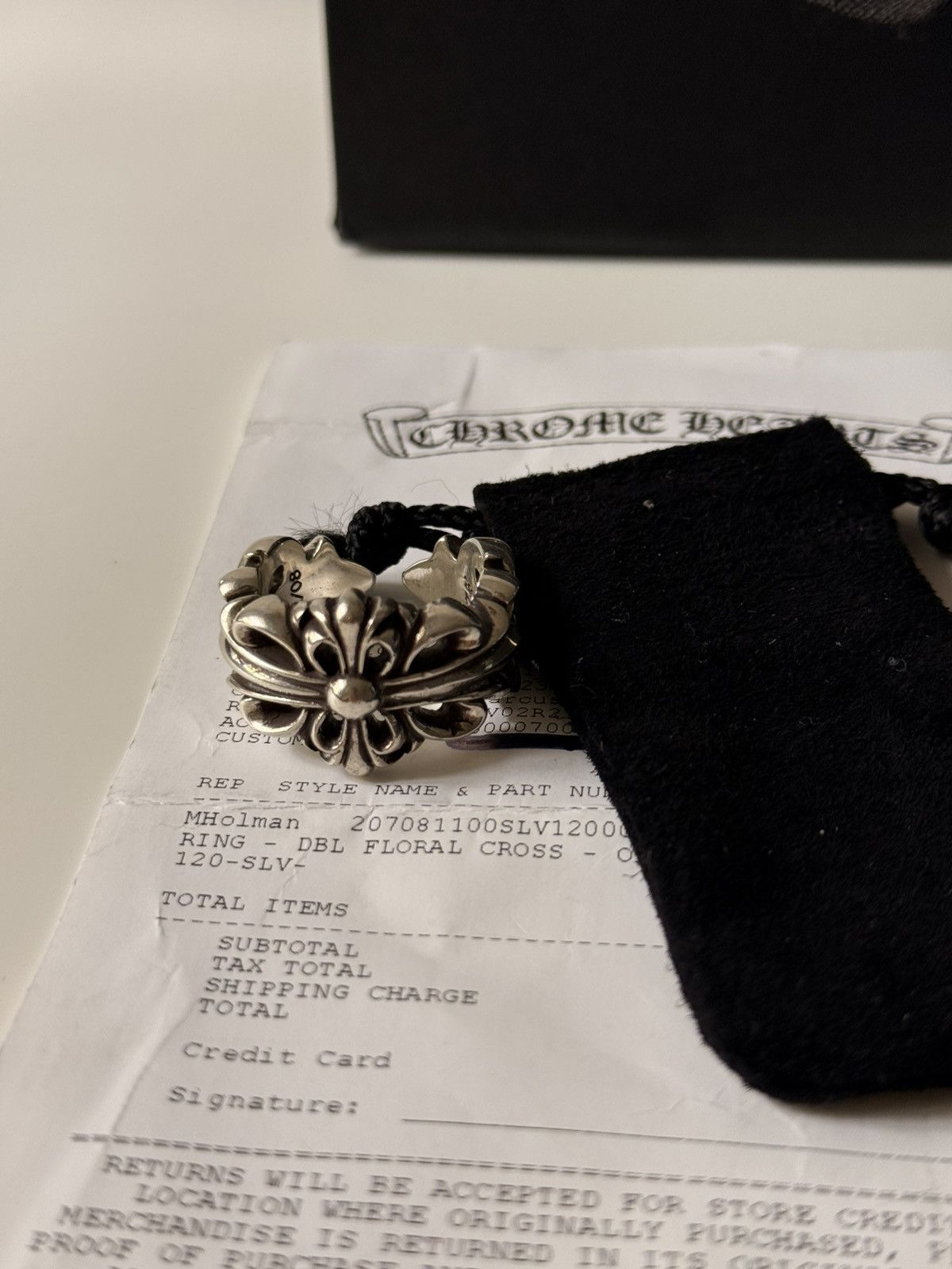 Chrome Hearts Chrome hearts double floral rings sz 12 Size ONE SIZE - 1 Thumbnail