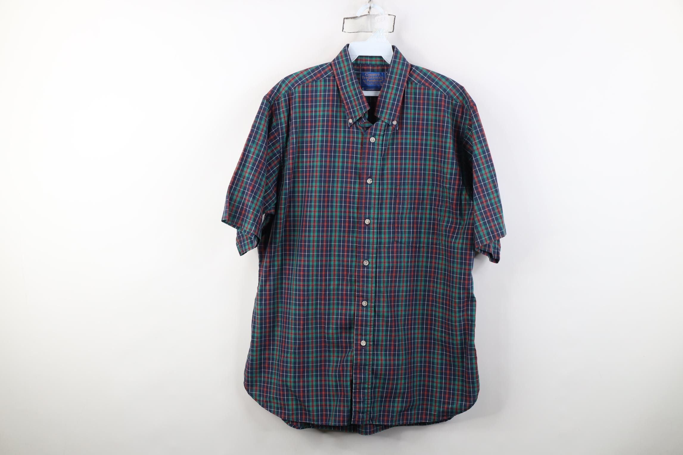 Pendleton Vintage 90s Pendleton Country Short Sleeve Button Down Shirt Size US L / EU 52-54 / 3 - 1 Thumbnail