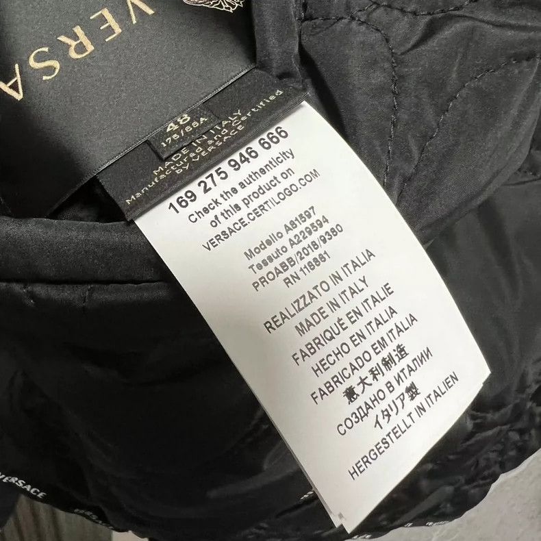 Versace Versace Reversible men's cotton garment Size US XXL / EU 58 / 5 - 9 Thumbnail