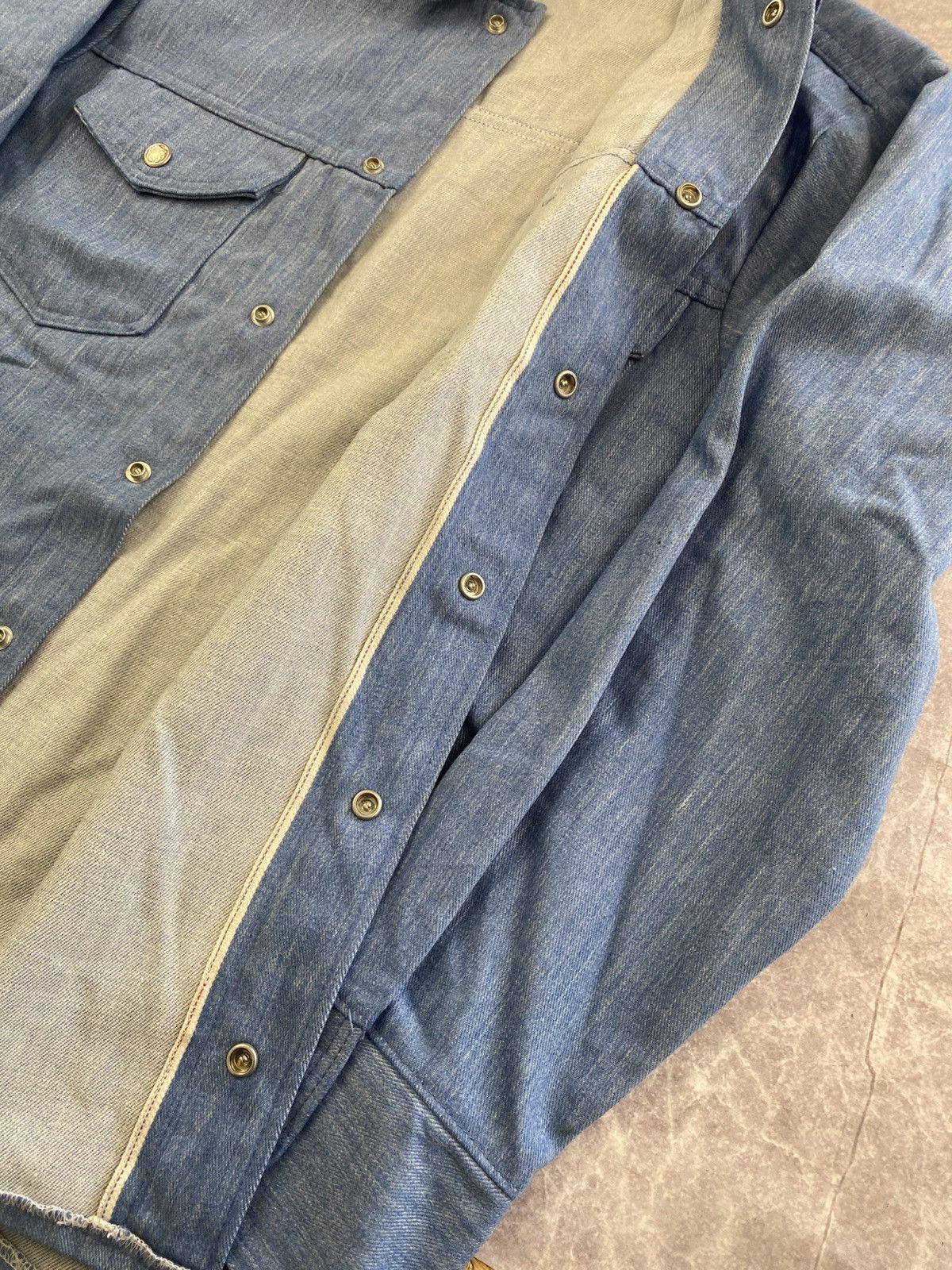 Other Big Yank Selvedge Denim Shirt with metal button Size US L / EU 52-54 / 3 - 8 Thumbnail