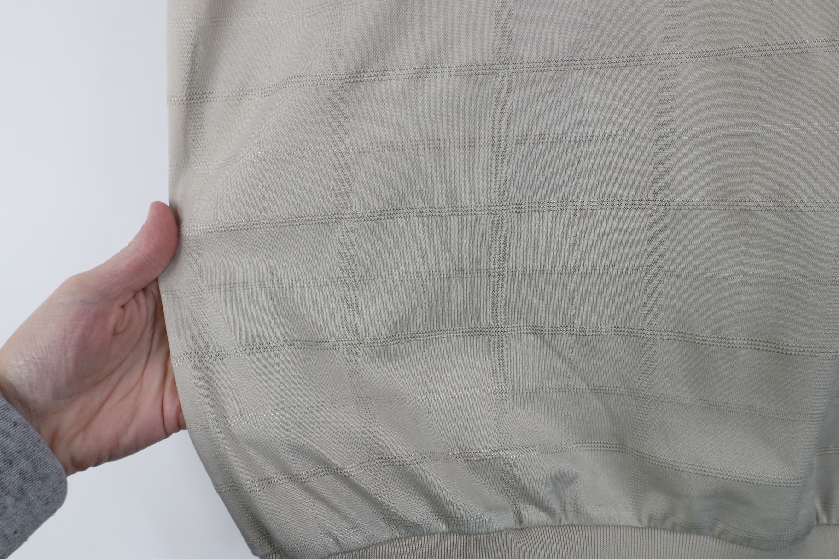 Vintage Vintage 90s Streetwear Knit Pullover Polo Shirt Beige Size US M / EU 48-50 / 2 - 9 Thumbnail