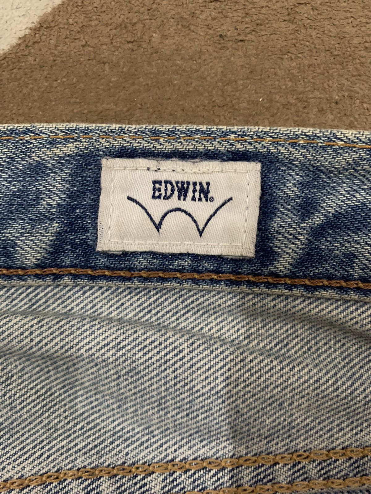Edwin Vintage Y2K Edwin Dirt Mud Washed Loose Fit Distressed Jeans Size US 33 - 19 Thumbnail