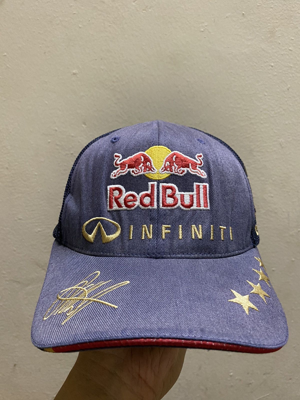 Red Bull Vintage Y2K Red Bull Infinity Racing Fitted Cao Size ONE SIZE - 1 Thumbnail