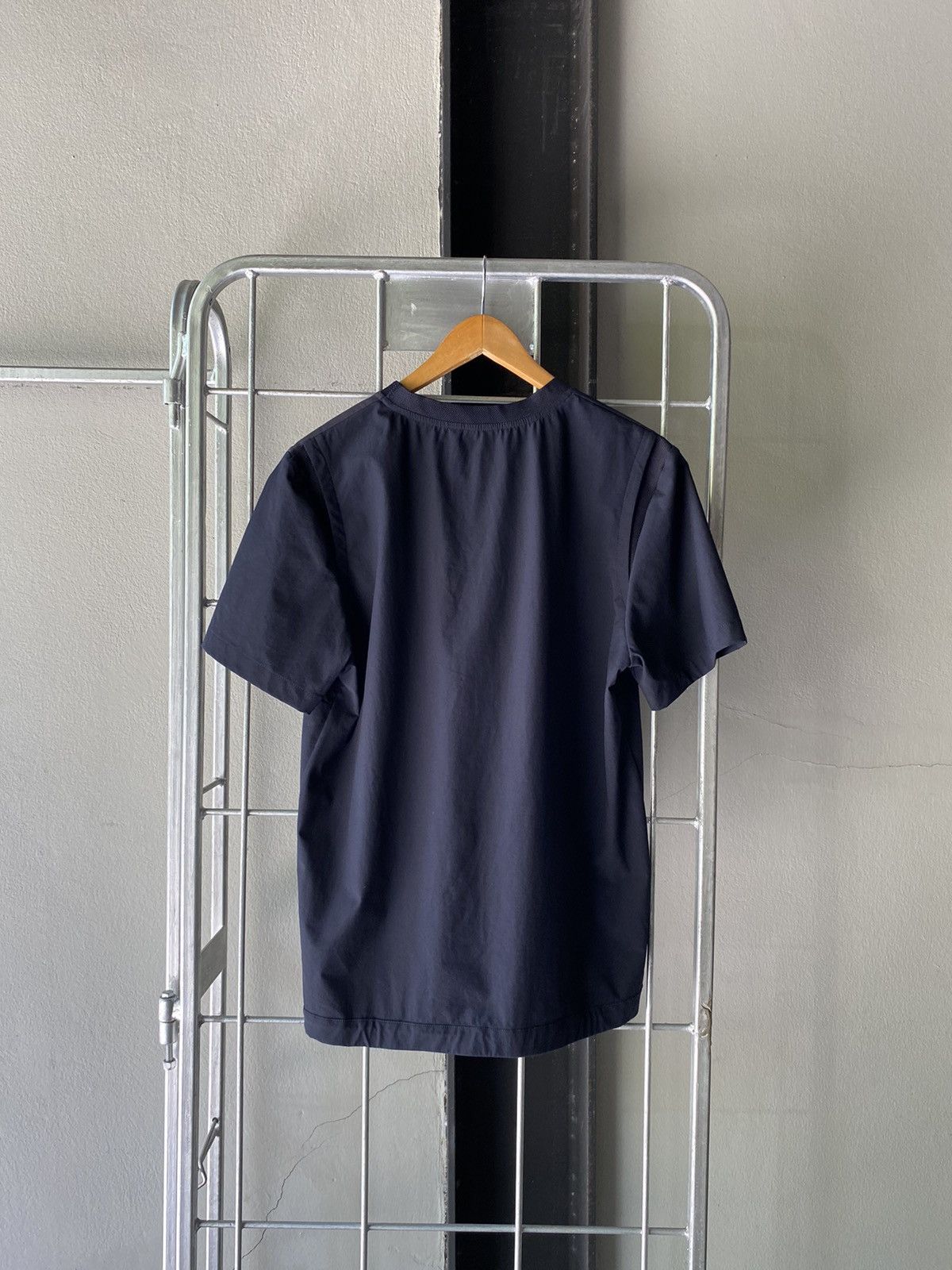 Lanvin LANVIN Dark Blue Crew Neck Short Sleeve Top Size US M / EU 48-50 / 2 - 2 Thumbnail