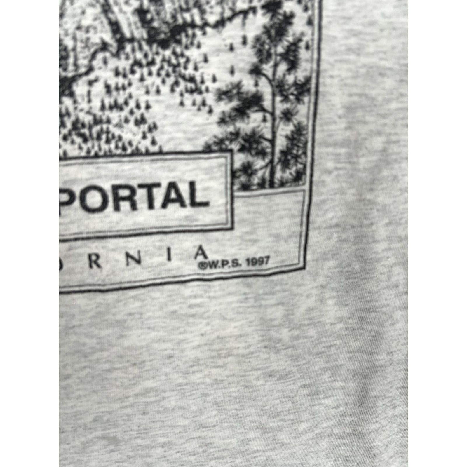 Gildan VINTAGE Mount Whitney T-Shirt Mens XL Gray Graphic 90s Hiking Big One In One Day Whitney Portal California Mountains Size US XL / EU 56 / 4 - 6 Thumbnail
