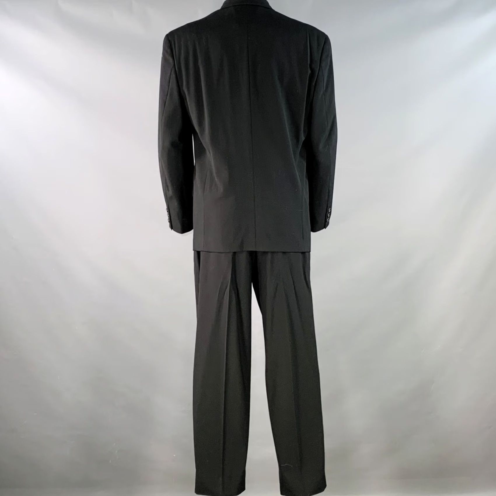 Vintage VINTAGE COMME des GARCONS HOMME PLUS Black Wool Notch Lapel Suit S Adult Mens Black Wool Notch Lapel Suit Size 36R - 3 Thumbnail