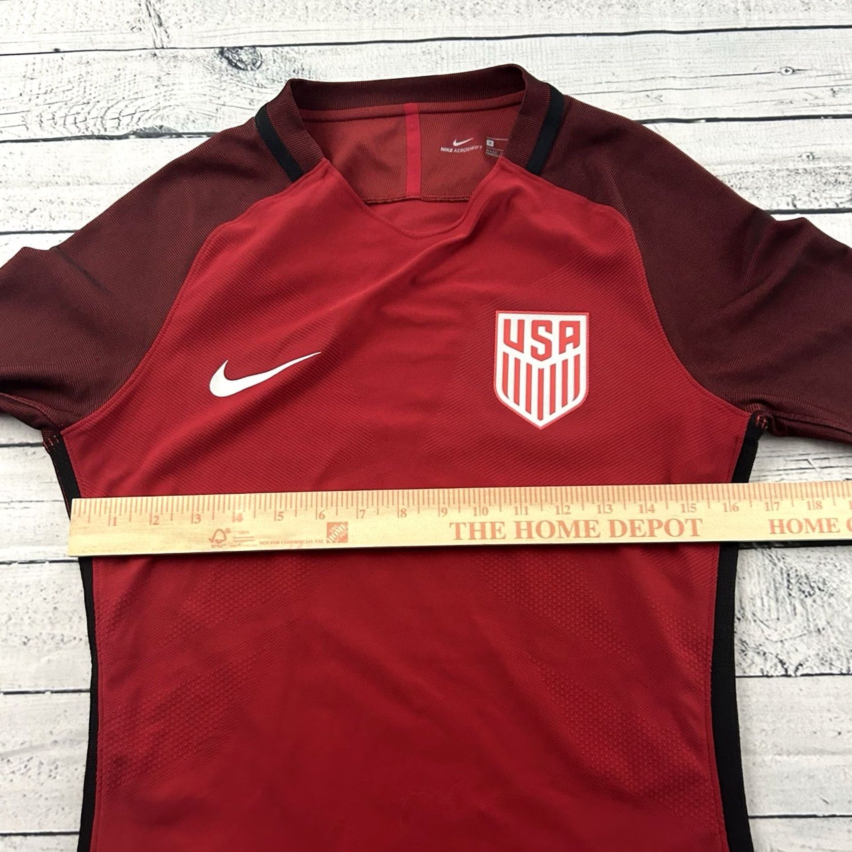 Nike Nike Aeroswift USA Training Long Sleeve Soccer Shirt Men S Red Size US S / EU 44-46 / 1 - 6 Thumbnail