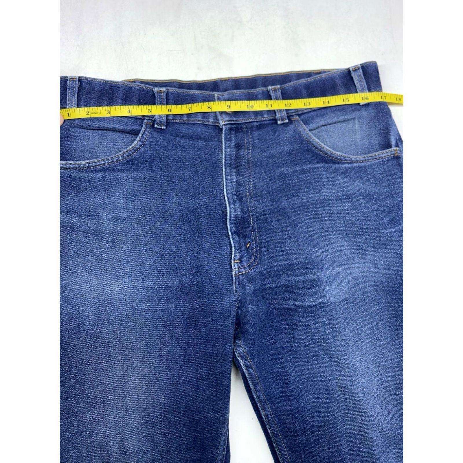 Levi's VINTAGE Levi's 549 Jeans Blue Tab Denim Mens 34x26 80s 1986 Made In USA Straight High Rise Denim Jeans Men USA 80s Retro Classic Size US 34 / EU 50 - 5 Thumbnail