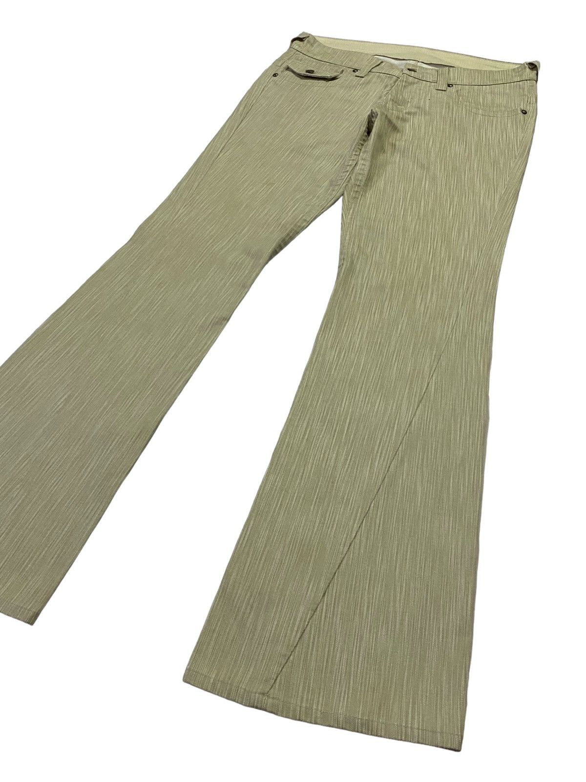 Tornado Mart 💃Tornado Mart Flare Embossed Stripes Spiral Cut Jeans Size US 32 / EU 48 - 21 Thumbnail