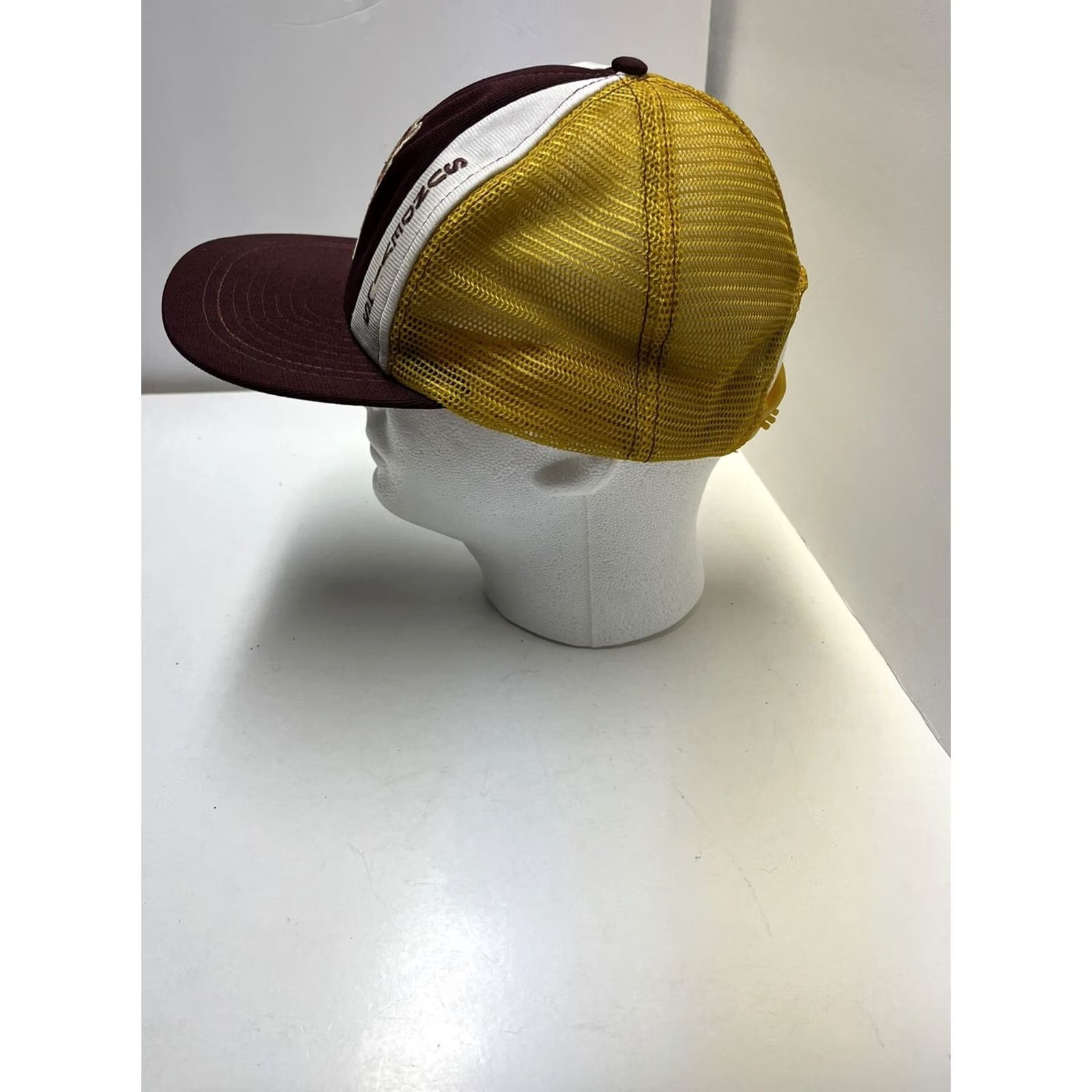 Vintage VINTAGE Arizona State University Sun Devils Trucker Hat ASU Snapback Sport Cap Yellow Mens Size ONE SIZE - 3 Thumbnail
