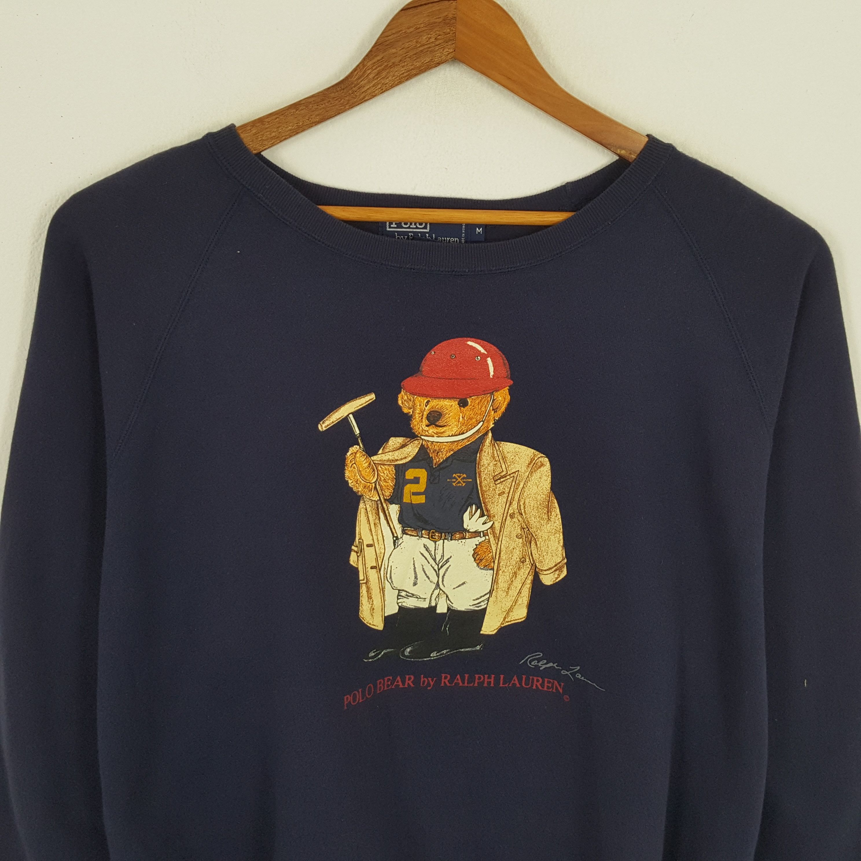 Polo Ralph Lauren × Vintage Vintage POLO BEAR by RALPH LAUREN Brand Style Sweatshirts Size US XXL / EU 58 / 5 - 2 Thumbnail