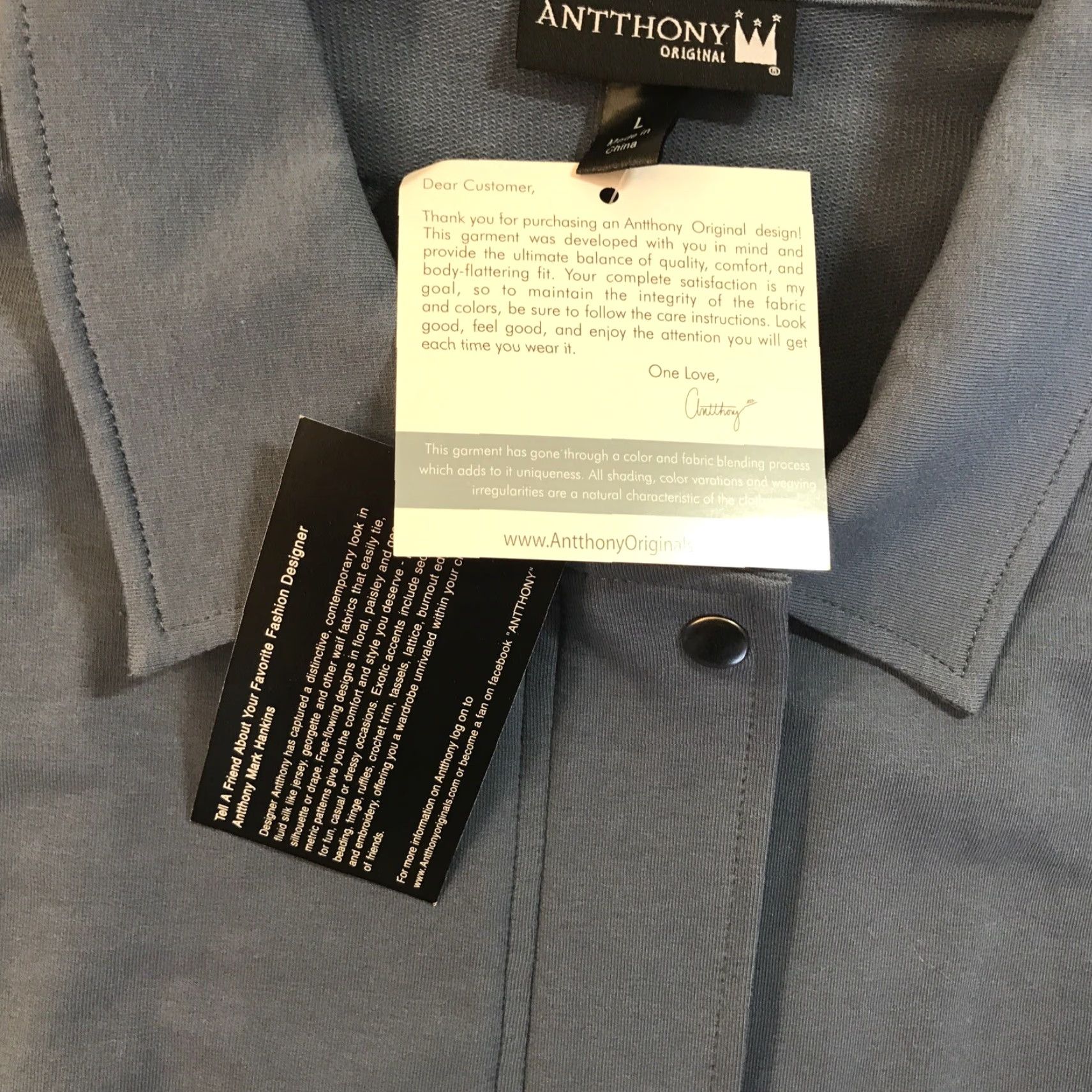 Vintage Antthony Womens Tracksuit Set Blue Velour Activewear Size L Zipper Jacket & Pants Size L / US 10 / IT 46 - 4 Thumbnail