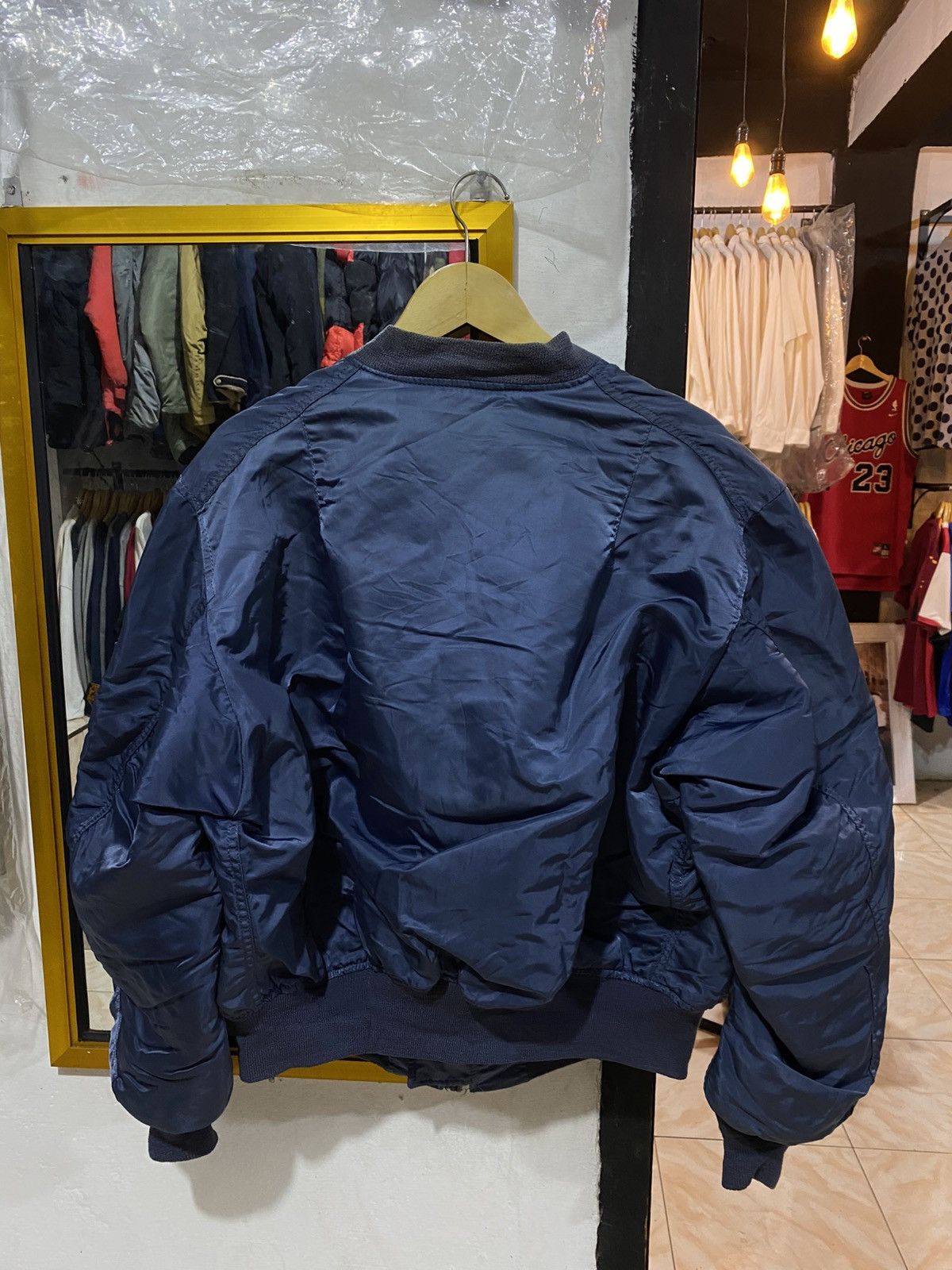 Alpha Industries Rare vintage jacket bomber alpha industries MA-1 Size US XL / EU 56 / 4 - 2 Thumbnail