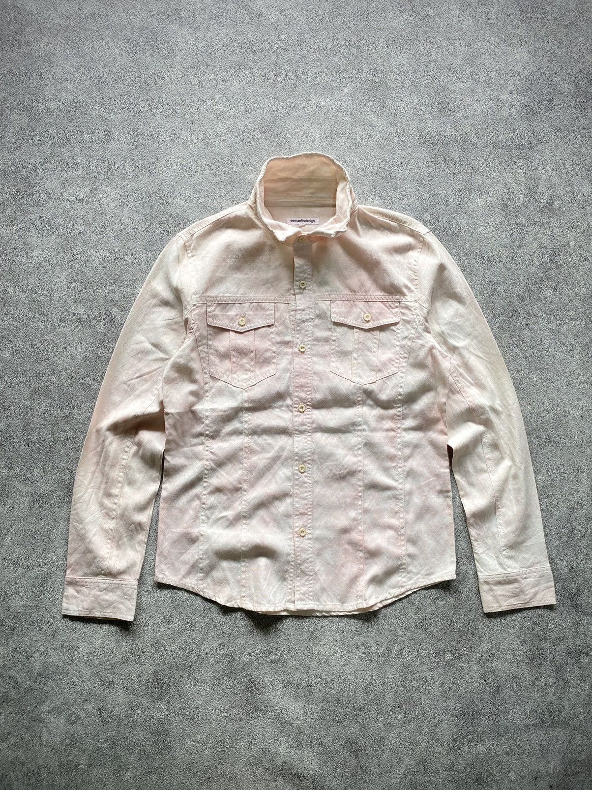 5351 POUR LES HOMMES × If Six Was Nine × Le Grande Bleu (L.G.B.) 2000s Semantic Design Button Up Shirt Size US M / EU 48-50 / 2 - 1 Thumbnail