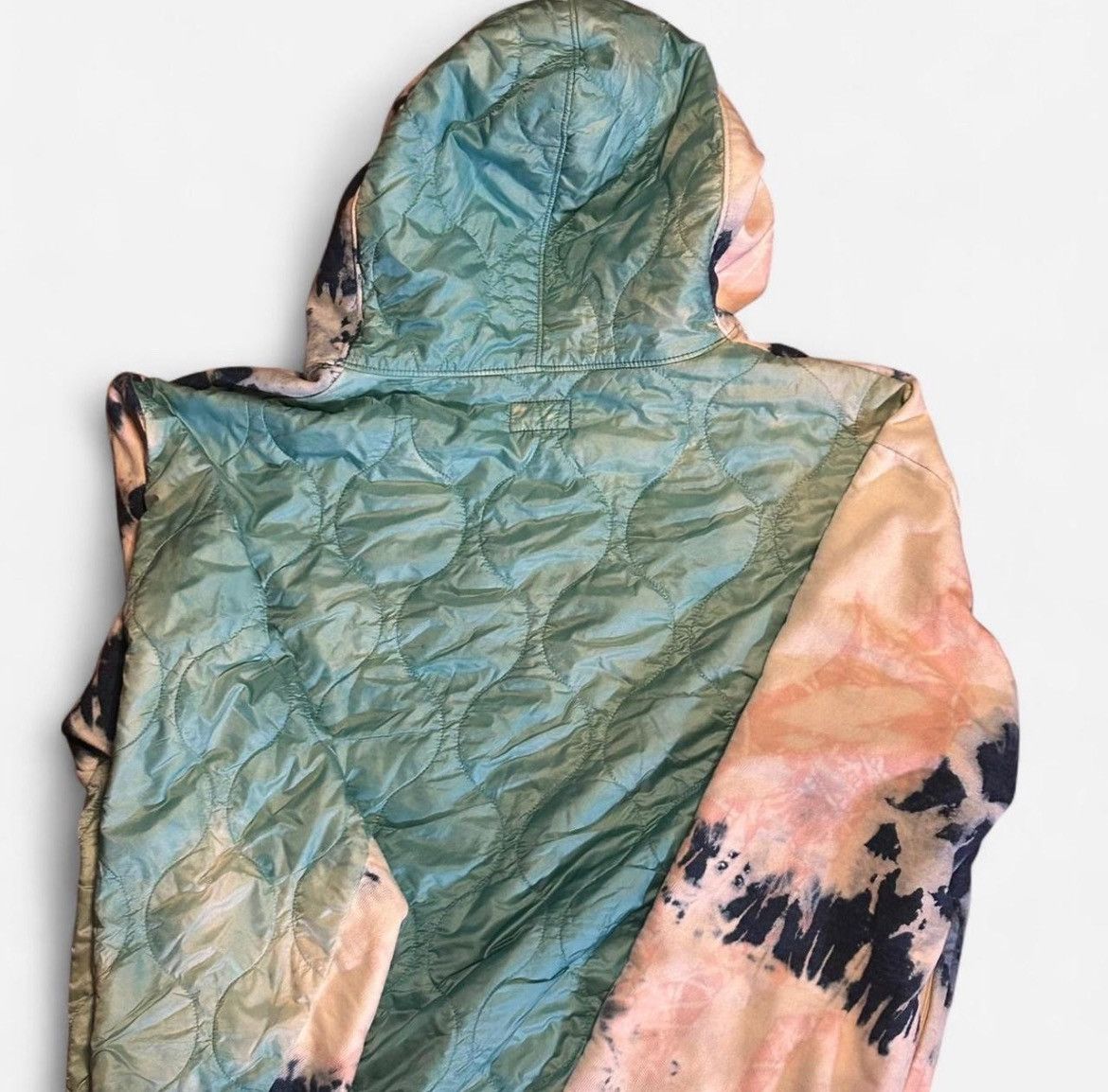 Kapital Kountry KAPITAL Ashbury Shell-Panelled Tie-Dyed Zip-Up Hoodie Size US L / EU 52-54 / 3 - 3 Thumbnail