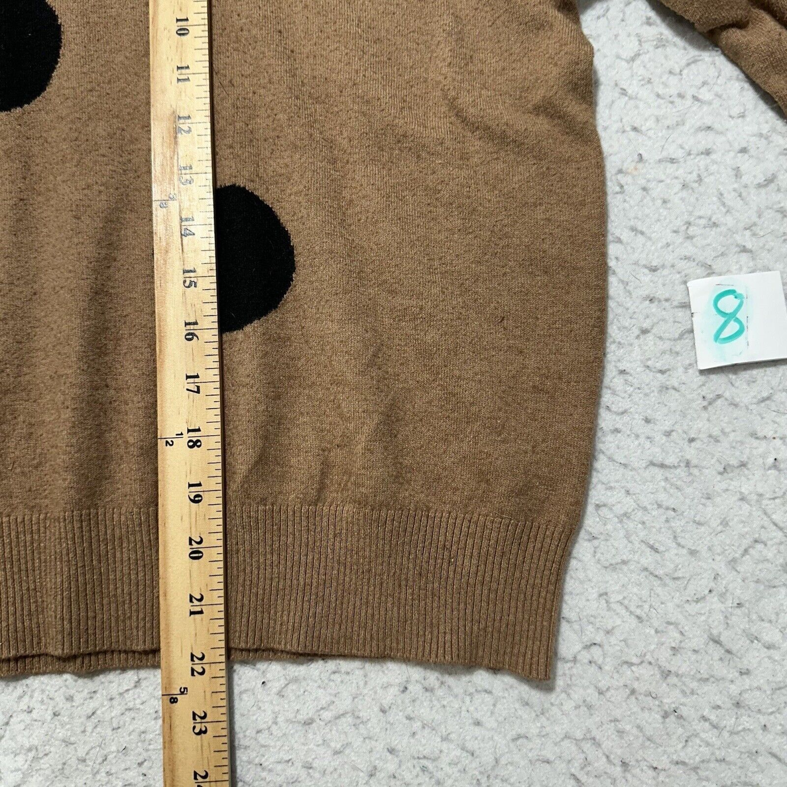 Other T Tahari =Large =Pullover Sweater Brown Black Polka Dot Size L / US 10 / IT 46 - 9 Thumbnail