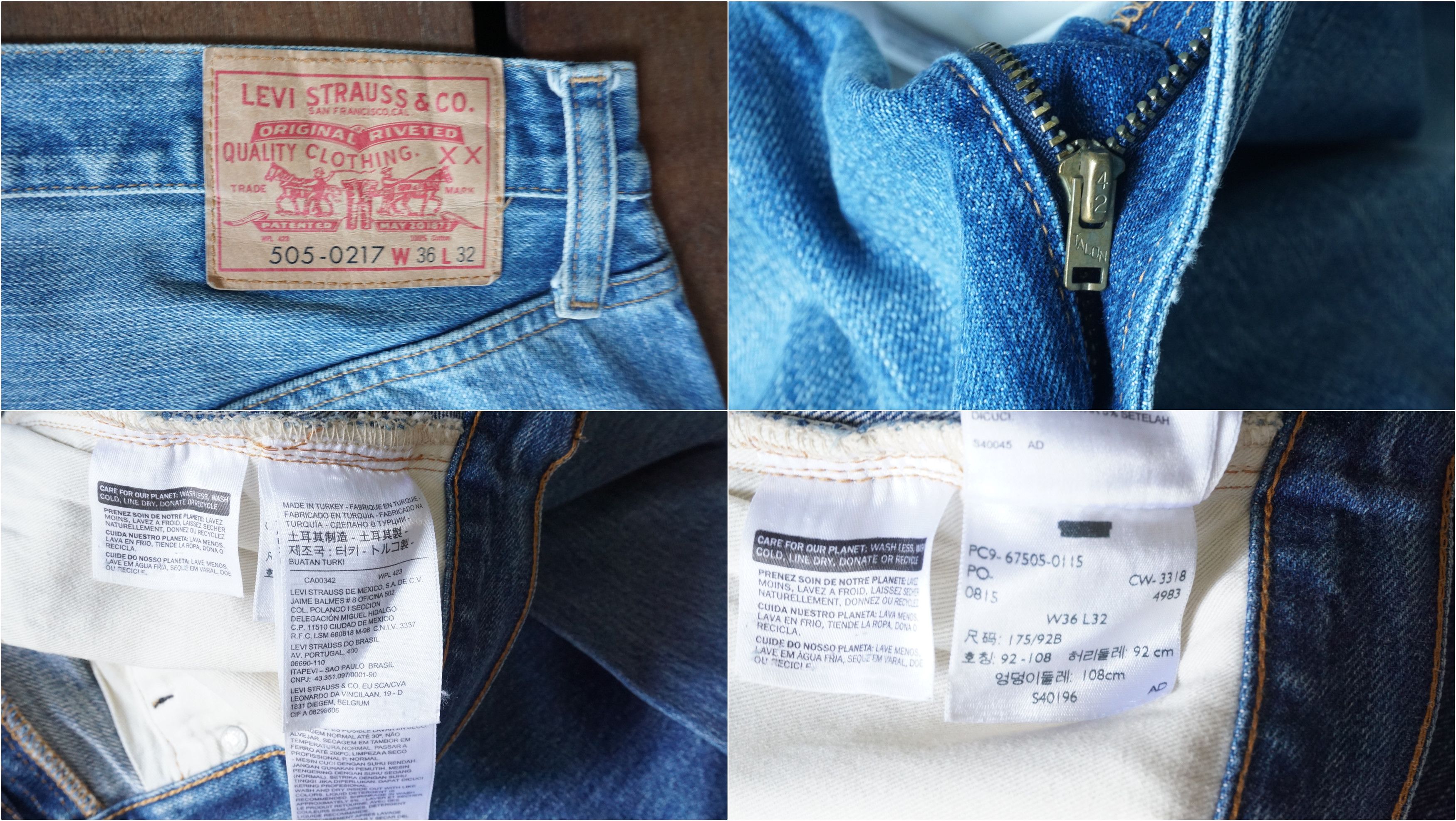 Levi's Levis 505 Big E Selvedge Jeans Size US 35 - 9 Thumbnail