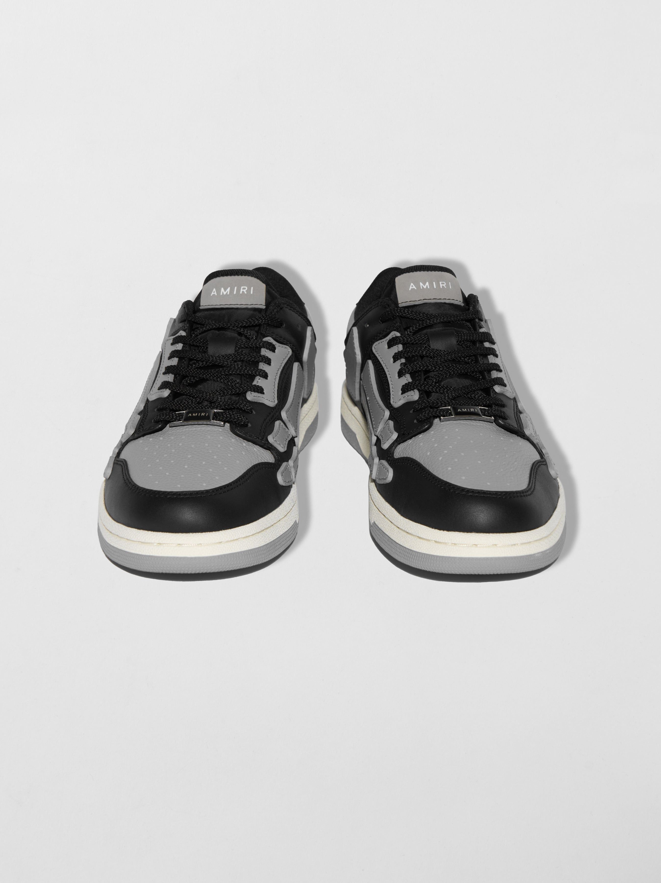 Amiri oc11z0126 Skelton Low-Top Sneakers in Black/Grey Size US 8 / EU 41 - 3 Thumbnail