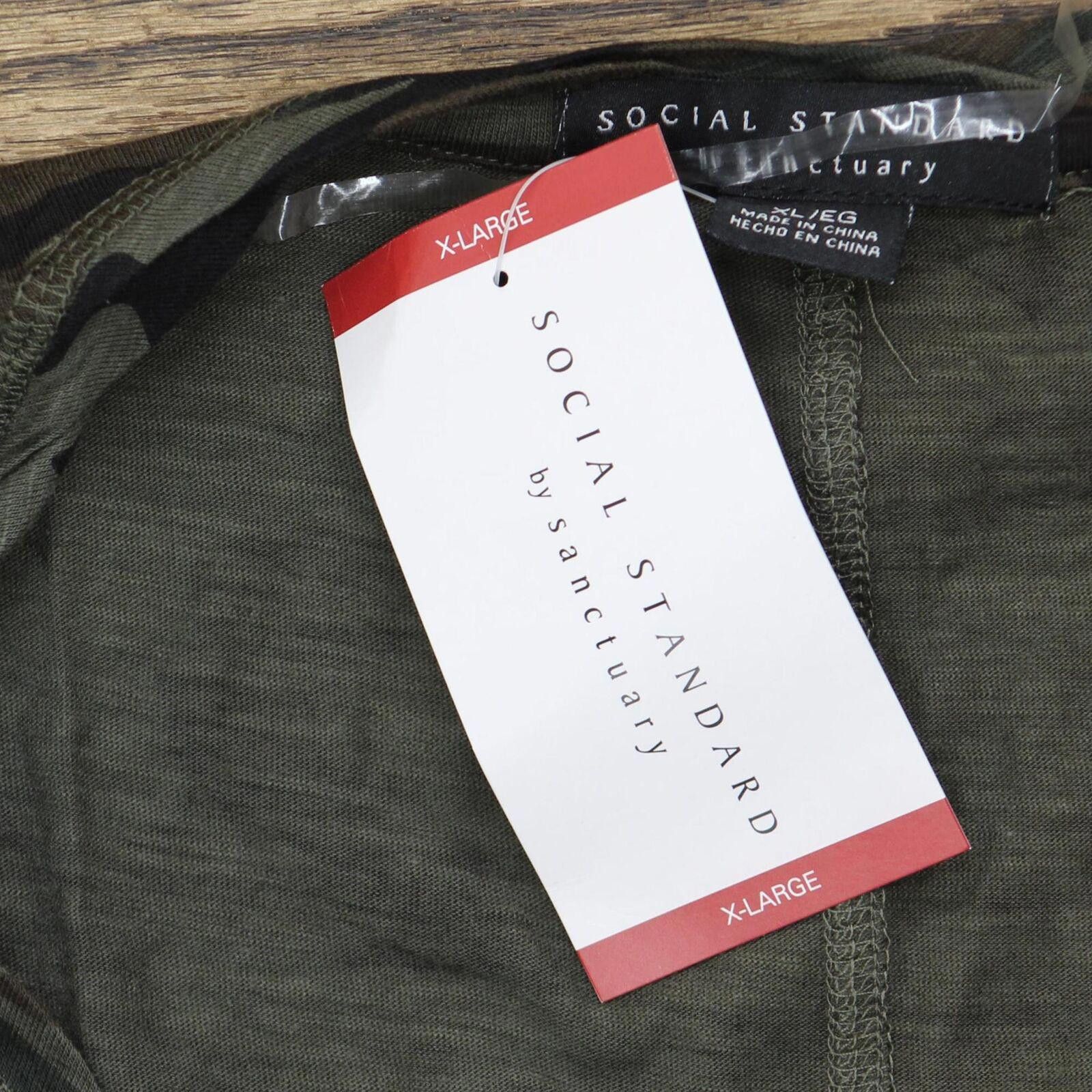 Sanctuary NWT Social Standard by Sanctuary T-Shirt Tee L Camo Green Size L / US 10 / IT 46 - 3 Thumbnail
