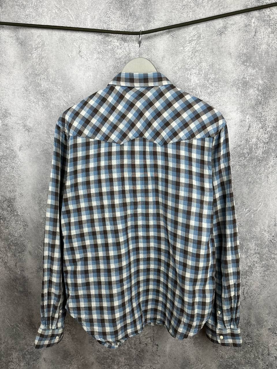 Wrangler Vintage Wrangler N.C.Plaid Flannel Shirt Pearl Western Style Size US L / EU 52-54 / 3 - 2 Thumbnail