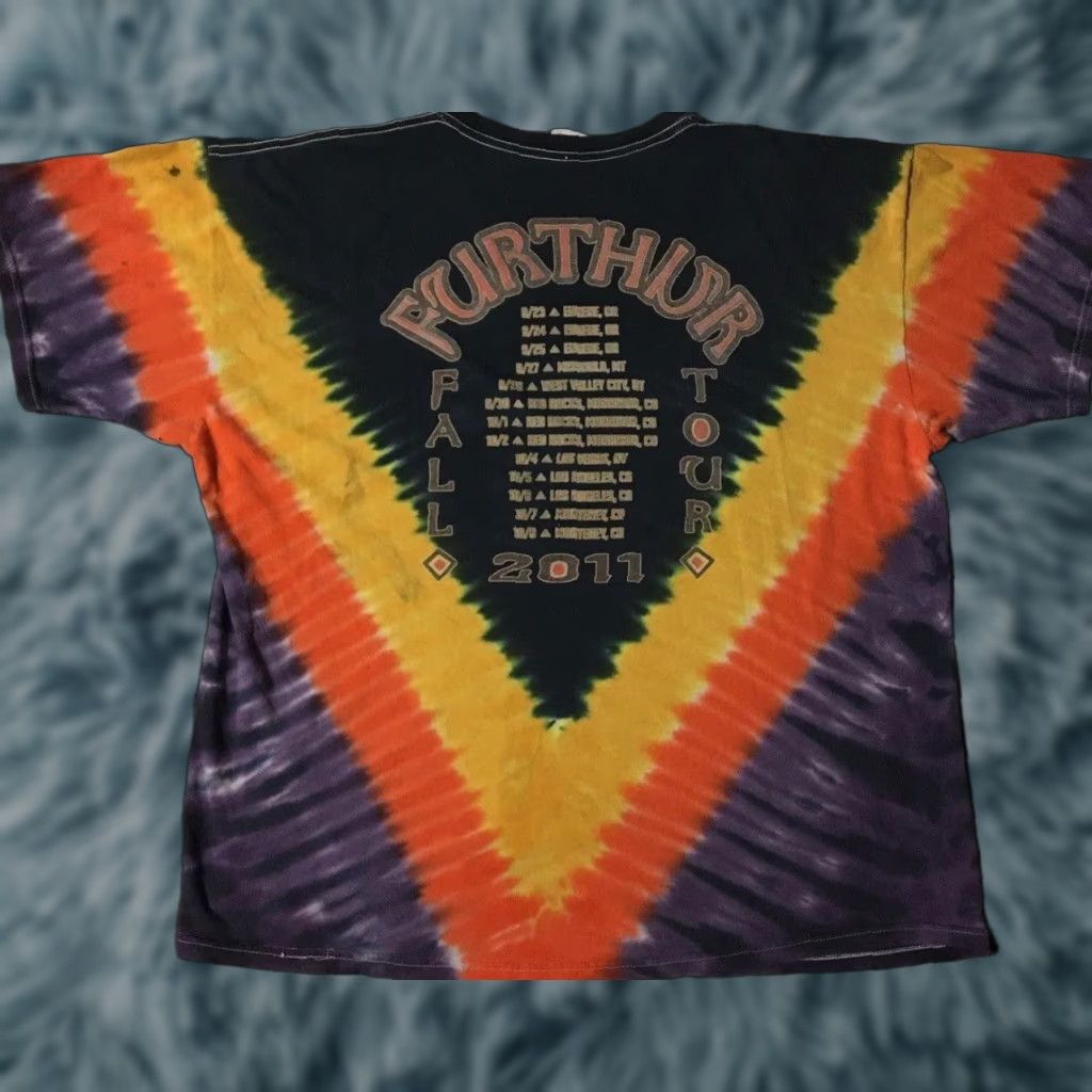 Vintage VINTAGE Grateful Dead Shirt L Purple Tie Dye 60s 70s 80s Hippie Rock Graphic Tee Mens Concert Woodstock Further Tour 2011 Faded Distress Shirts Size US L / EU 52-54 / 3 - 1 Thumbnail