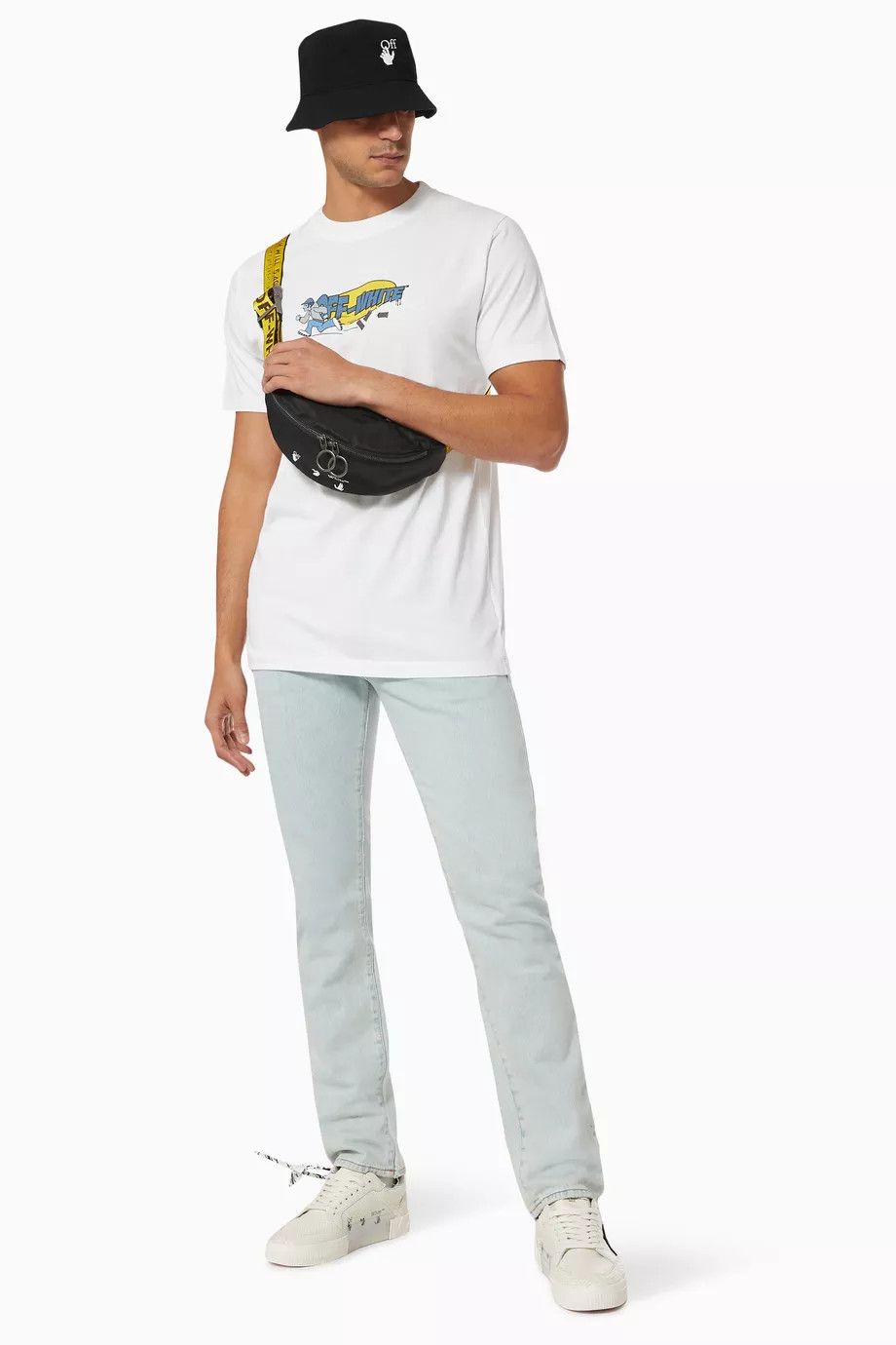 Off-White White B-Boy Arrows Logo T-Shirt Size US S / EU 44-46 / 1 - 5 Thumbnail