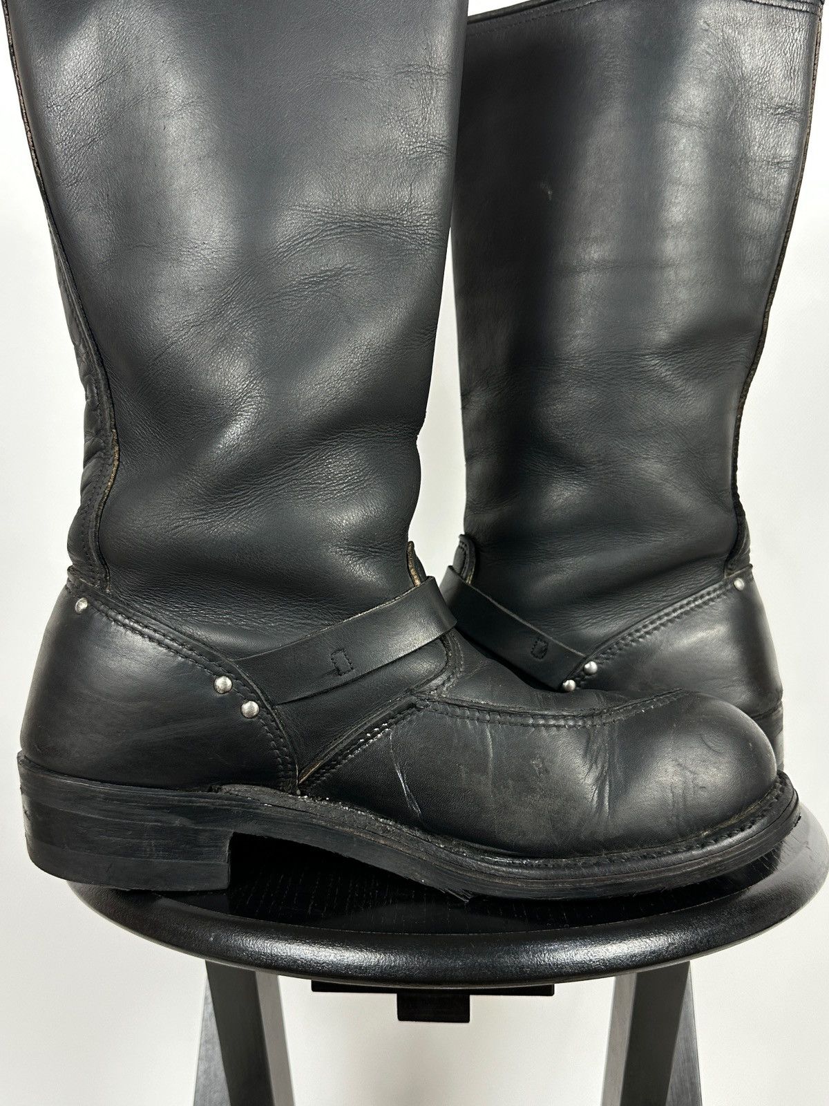 Harley Davidson 80s Vintage Harley Davidson Eagle Leather Motorcycle Boots Size US 9.5 / EU 42-43 - 17 Thumbnail