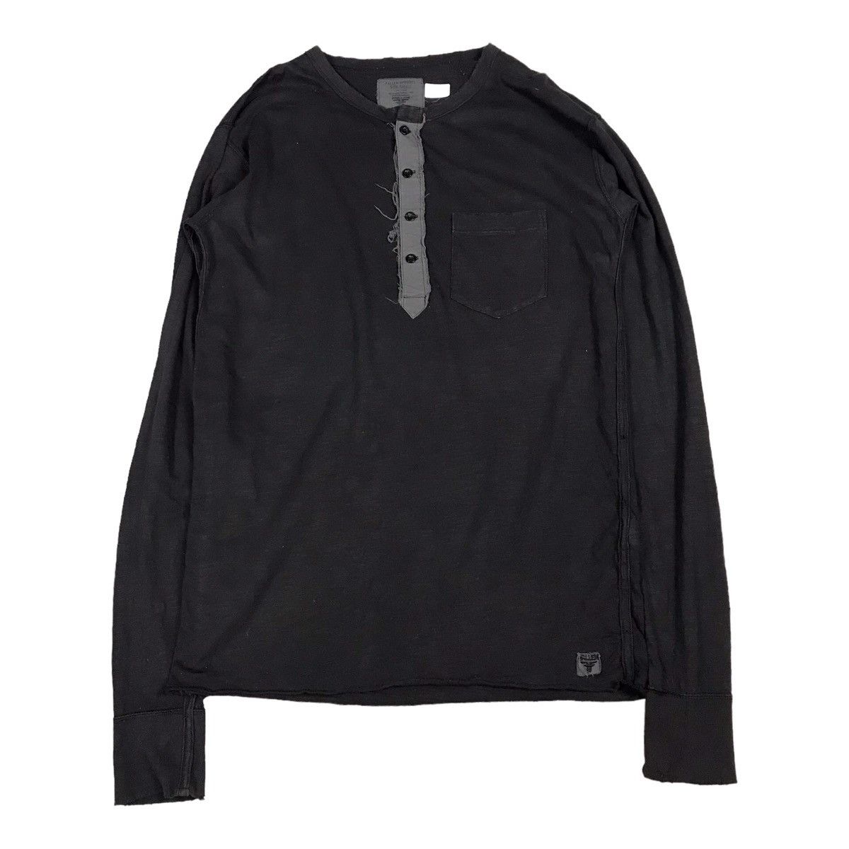 If Six Was Nine × Japanese Brand FALLEN DISTRESS DESIGN LONG SLEEVE TSHIRT BUTTON STYLE Size US S / EU 44-46 / 1 - 1 Thumbnail