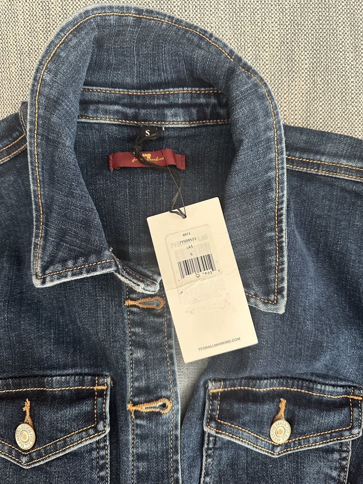 7 For All Mankind 7 FOR ALL MANKIND Washed Mini Denim Shirtdress Size S / US 4 / IT 40 - 3 Thumbnail