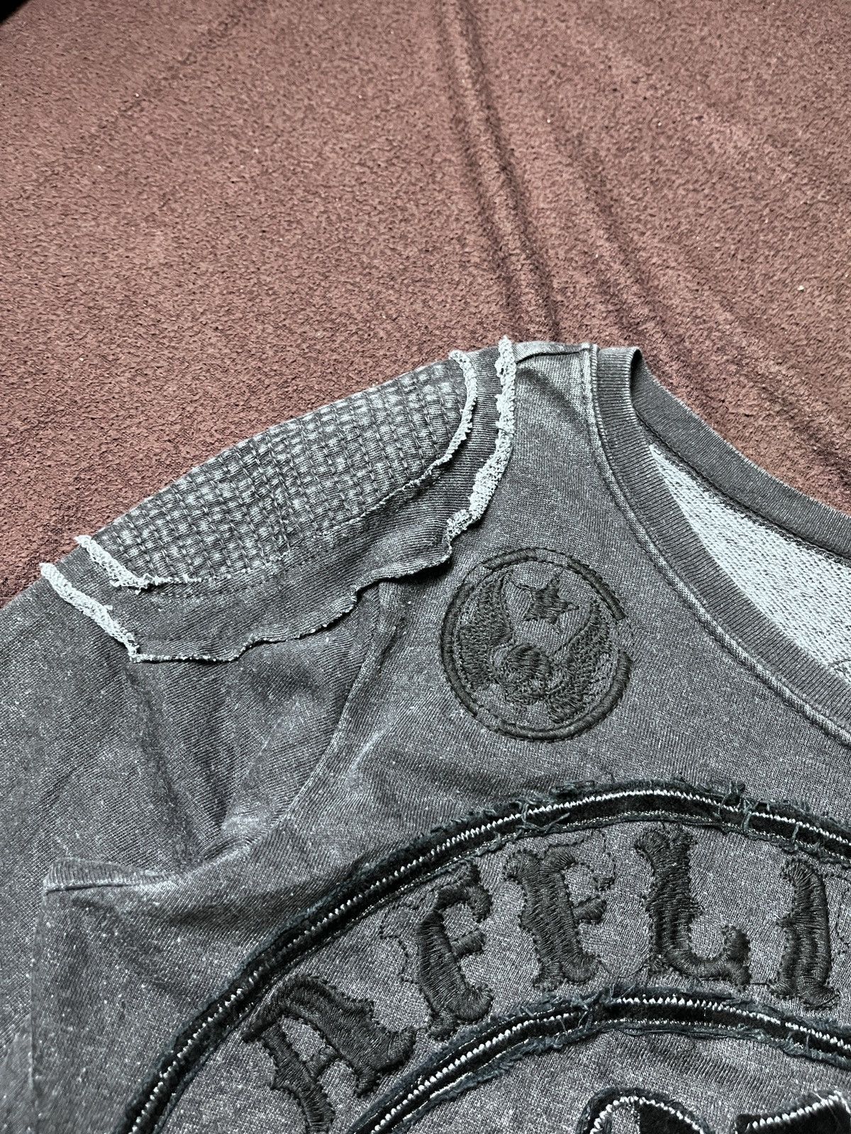 Japanese Brand AFFLICTION DISTRESSD SWEATSHIRT Size US XS / EU 42 / 0 - 4 Thumbnail