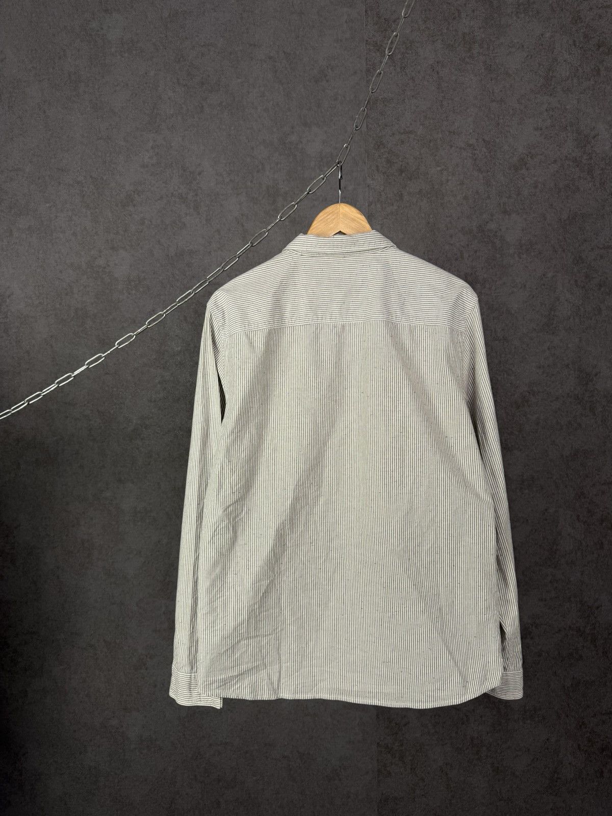 Allsaints Allsaints designer logo striped shirt Size US L / EU 52-54 / 3 - 5 Thumbnail