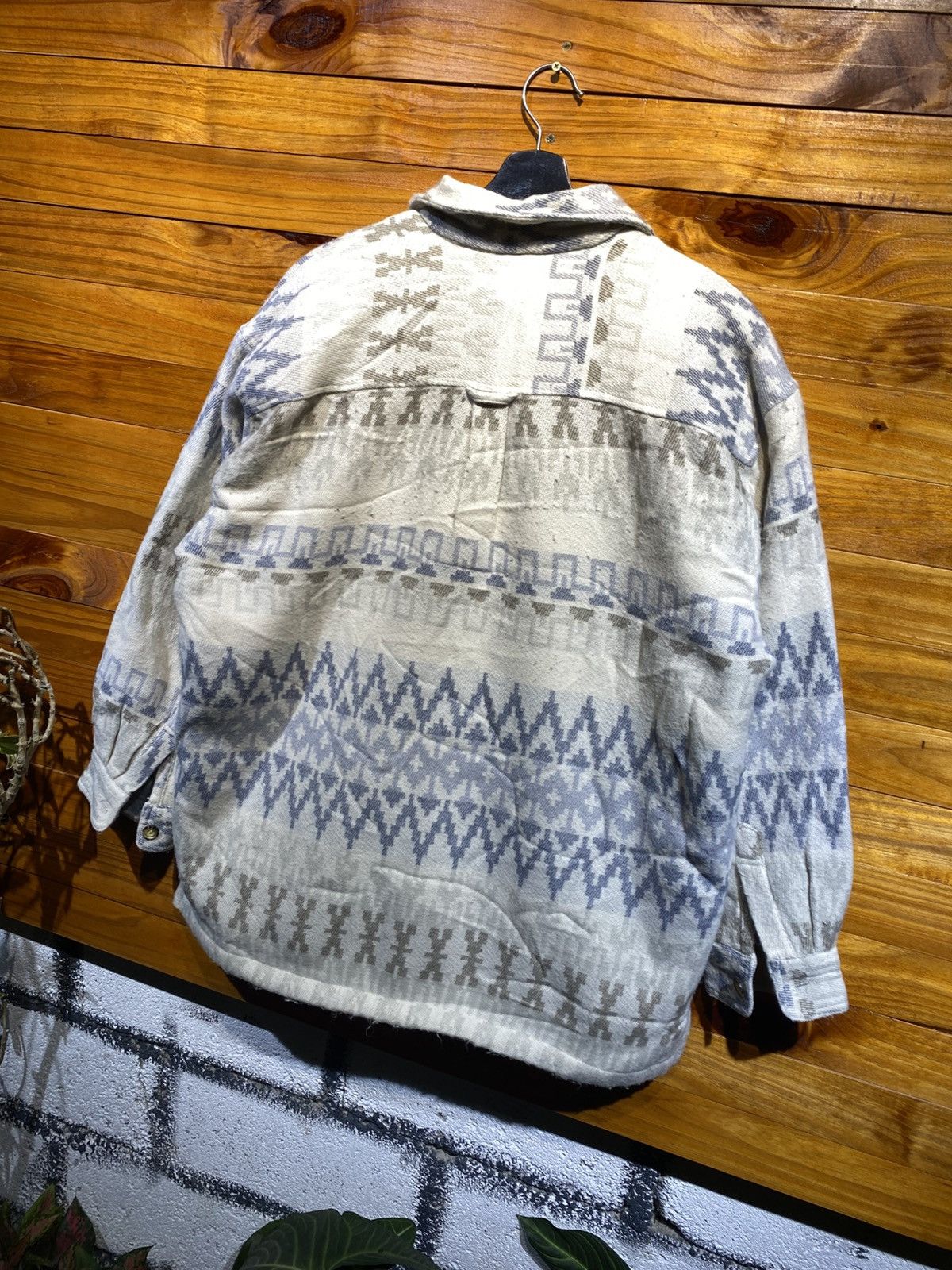 Vintage Vintage Bayleaf American Style Aztec Sherpa Jacket – 90s Size US L / EU 52-54 / 3 - 10 Thumbnail