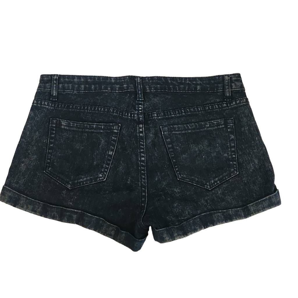 Forever 21 Forever 21 Women's Size 30 Black Blue Denim Button Down High Size 30" / US 8 / IT 44 - 3 Thumbnail