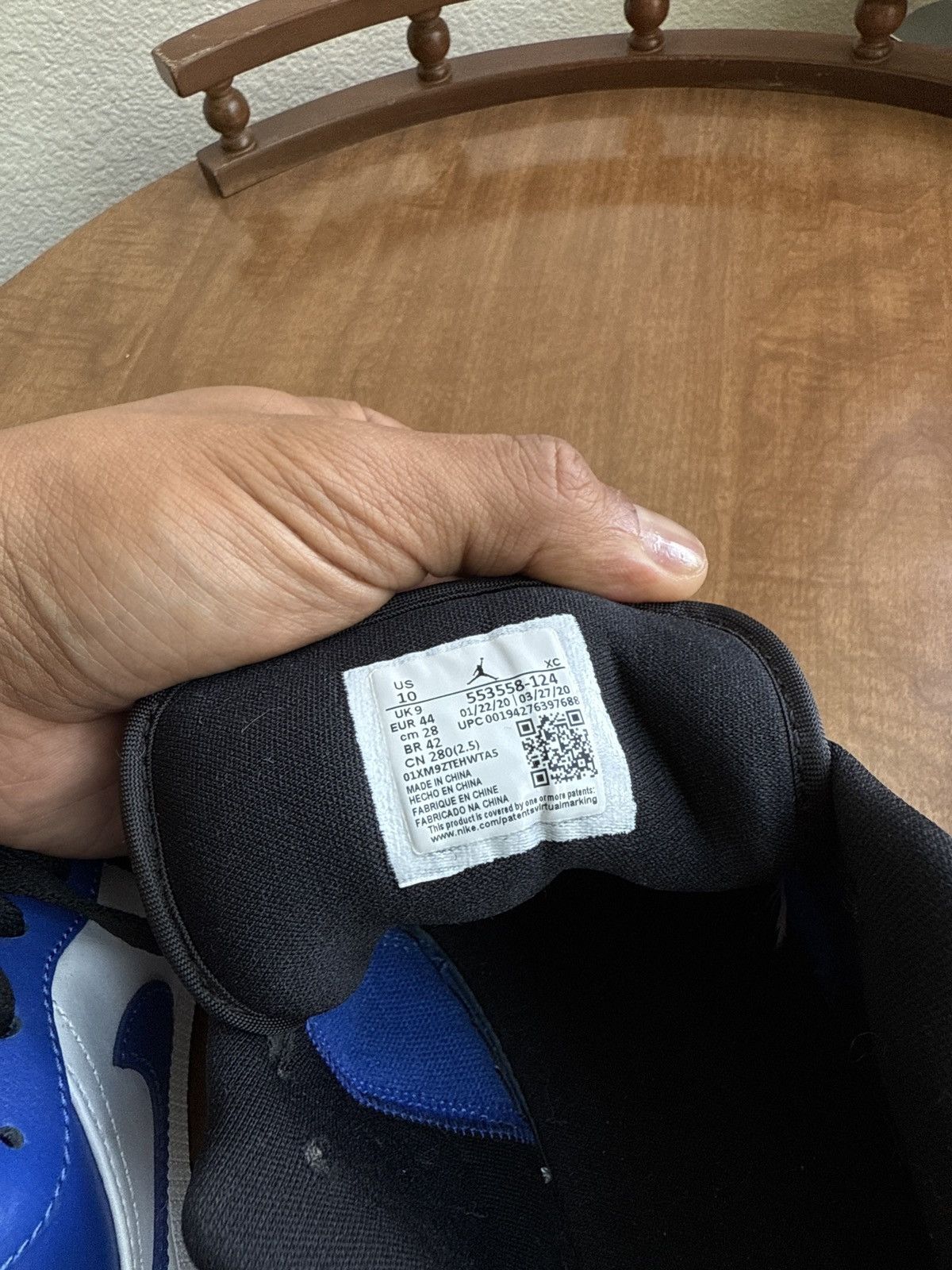 Nike Air Jordan 1 Sneakers Size US 10 / EU 43 - 6 Thumbnail