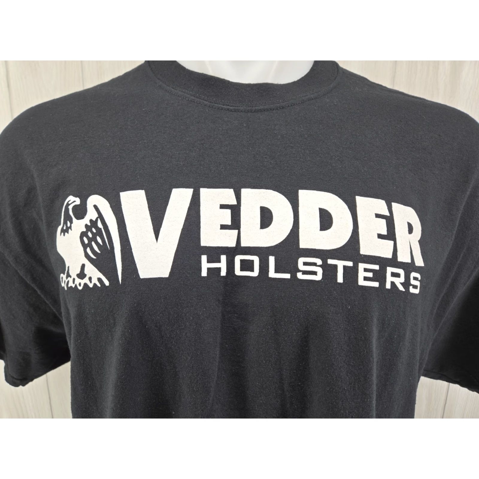 Gildan Vedder Gun Firearm Holsters Black Logo XL T-Shirt Size US XL / EU 56 / 4 - 3 Thumbnail