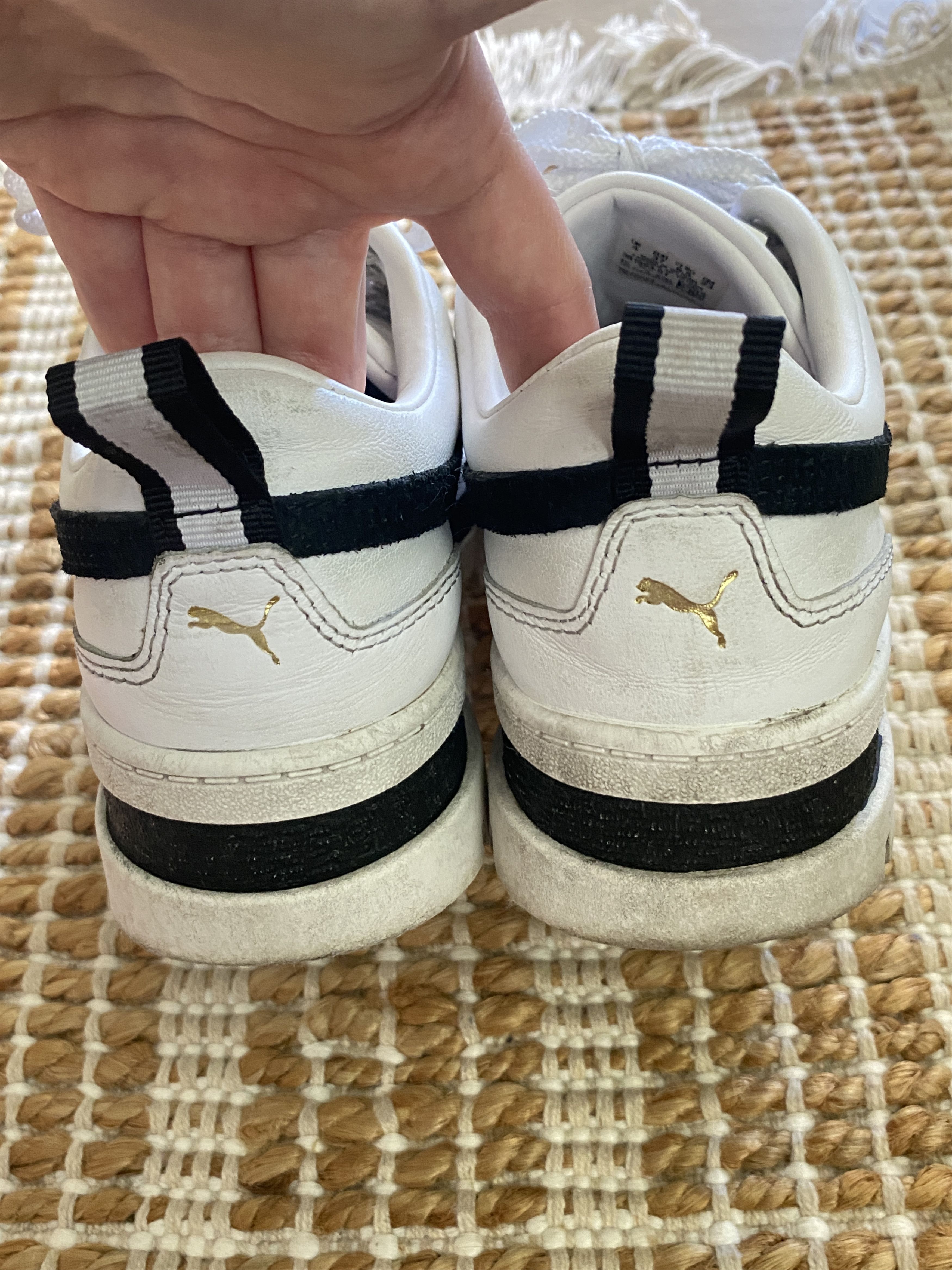 Puma Mayze Women’s Sneakers – White & Black – Size US 6.5