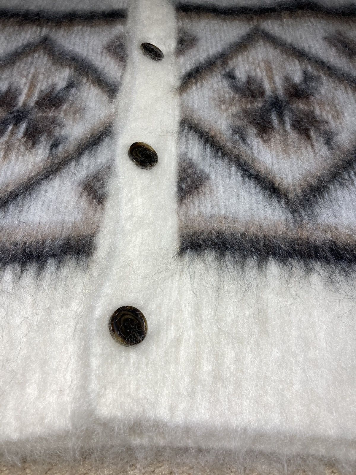 Martine Rose New FW23 Martine Rose Brushed Mohair Fair Isle Cardigan 2023 Size US M / EU 48-50 / 2 - 2 Thumbnail