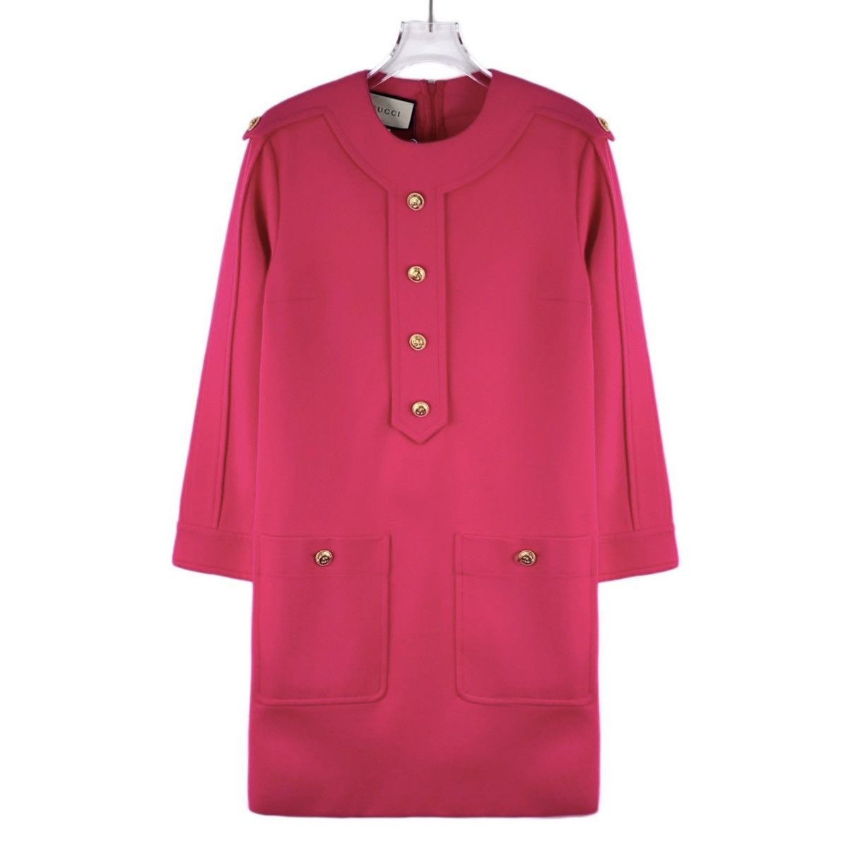 Gucci Gucci Rose Pink Long Sleeve Dress K26WX Size XS / US 0-2 / IT 36-38 - 1 Thumbnail