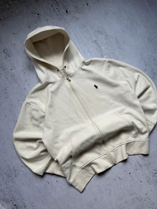 Ralph Lauren Polo Ralph Lauren Bluza z kapturem Zip Hoodie Kremowa Biała Size US S / EU 44-46 / 1 - 1 Thumbnail