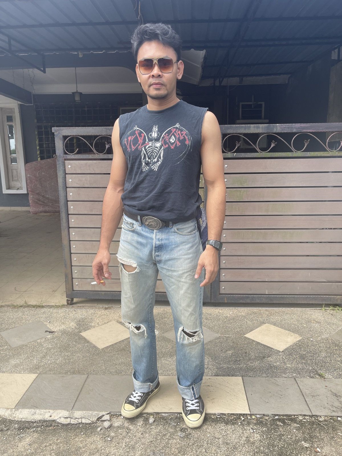 Levi's Vintage 80s🔥Levi’s 501🔥Rindem Hidden Rivets Selvedge Denim Size US 33 - 2 Thumbnail