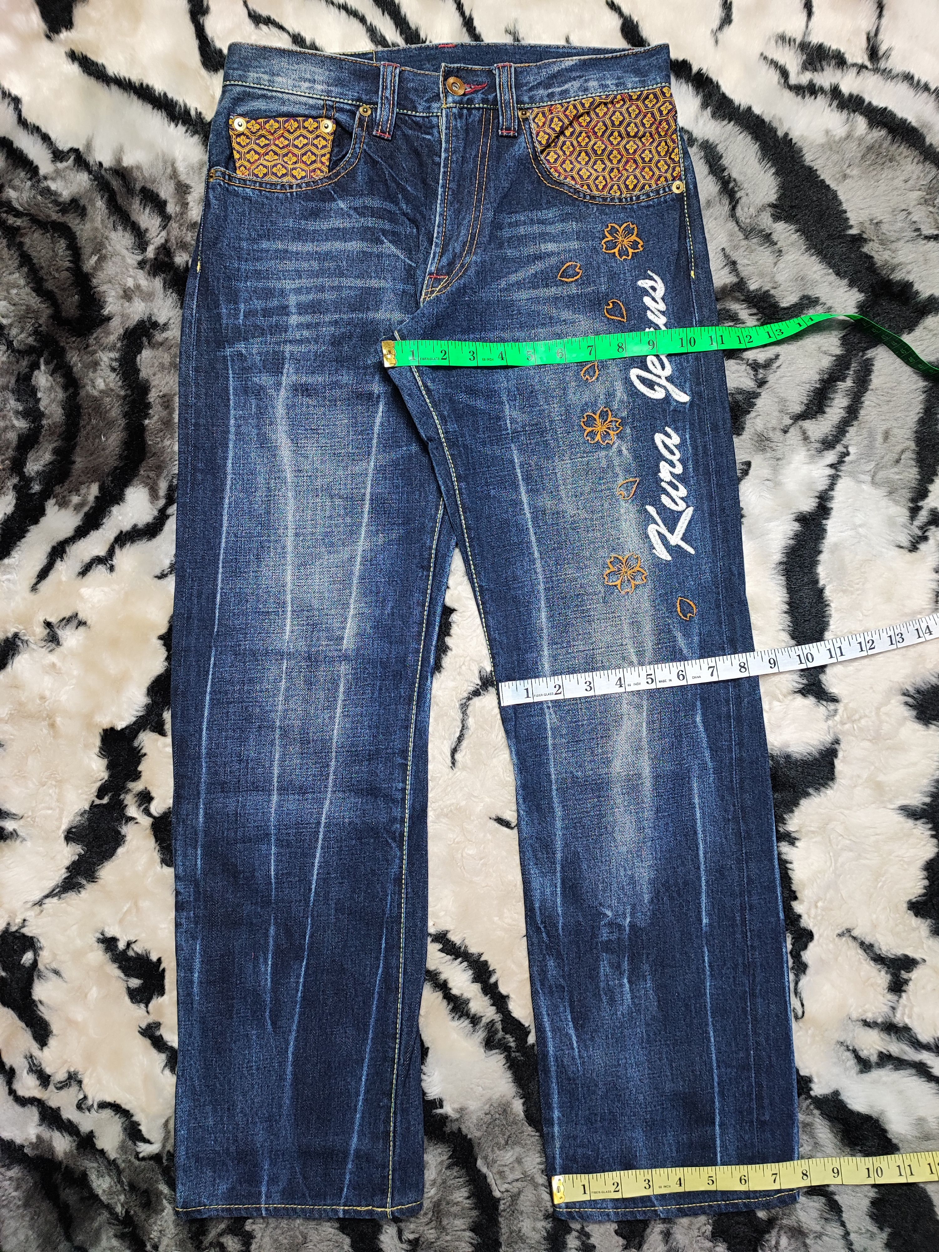If Six Was Nine × Japanese Brand KURA DENIM JEANS EMBROIDERY DESIGN Size US 28 / EU 44 - 5 Thumbnail