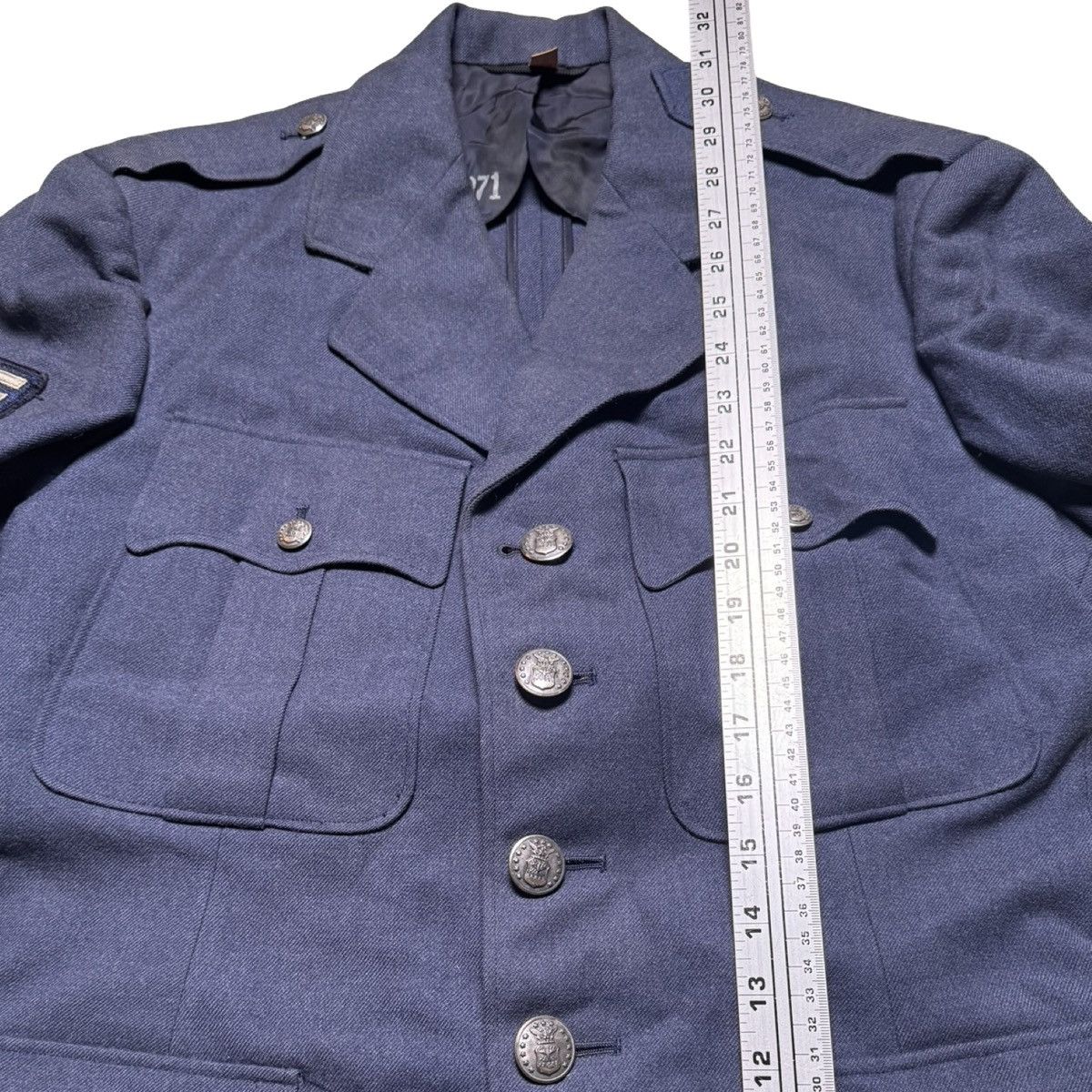 Other Vintage 1960's USAF Vietnam Era Blue Wool Tropical Coat 38 R Size US M / EU 48-50 / 2 - 5 Thumbnail