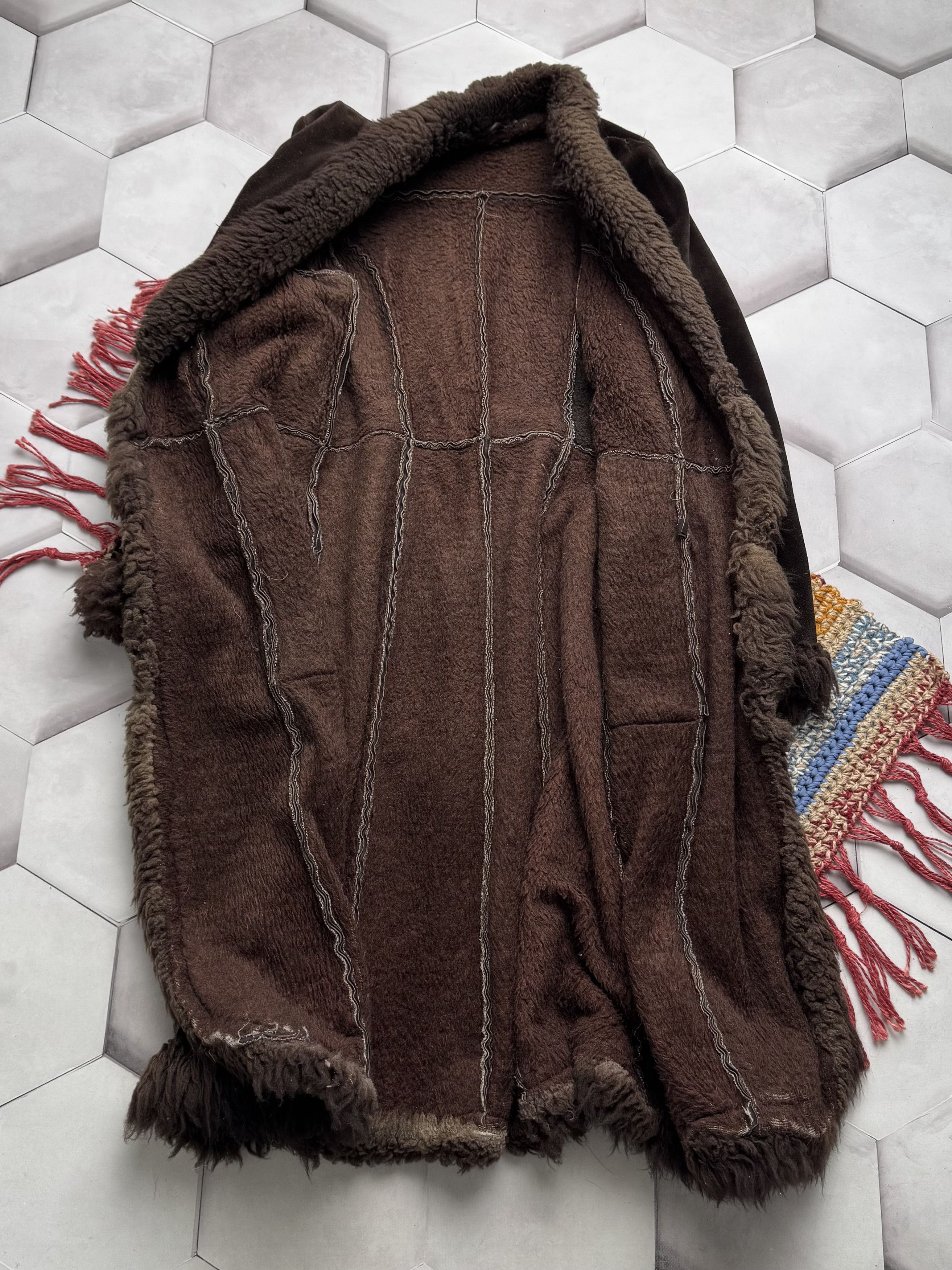 Vintage Vintage 80's Thrashed Suede Coat (E4) Size L / US 10 / IT 46 - 8 Thumbnail
